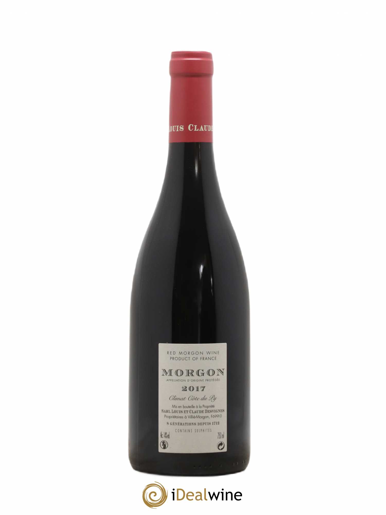 Morgon Côte du Py Louis-Claude Desvignes 2017 - Lot de 1 bouteille - 1