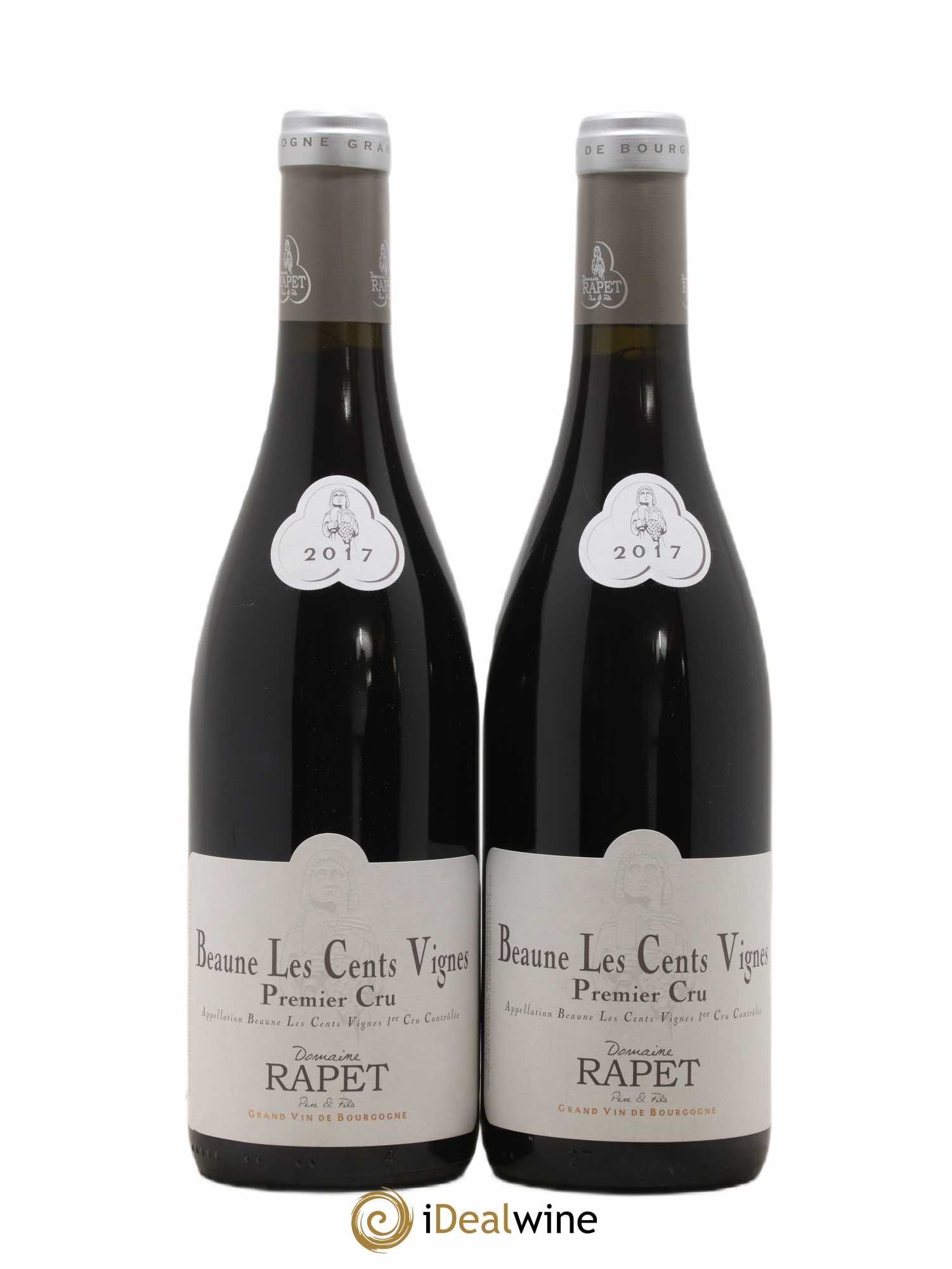 Beaune 1er Cru Les Cents Vignes Rapet Père & Fils (sans prix de réserve) 2017 - Lot de 2 bouteilles - 0