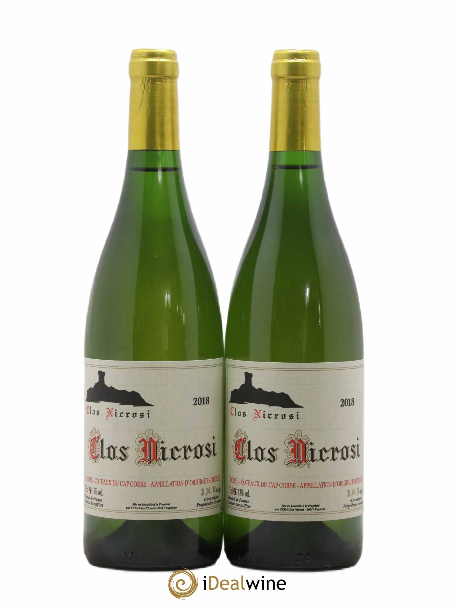 Vin de Corse Côteaux du Cap Corse Clos Nicrosi 2018 - Posten von 2 Flaschen - 0