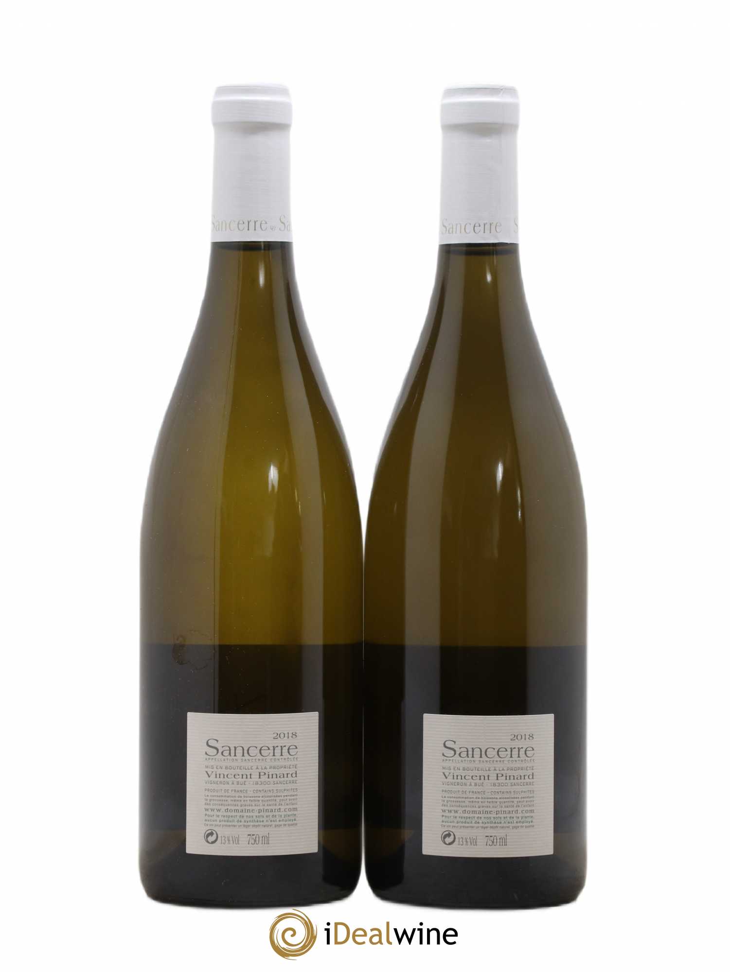 Sancerre Nuance Vincent Pinard (sans prix de réserve) 2018 - Lot de 2 bouteilles - 1