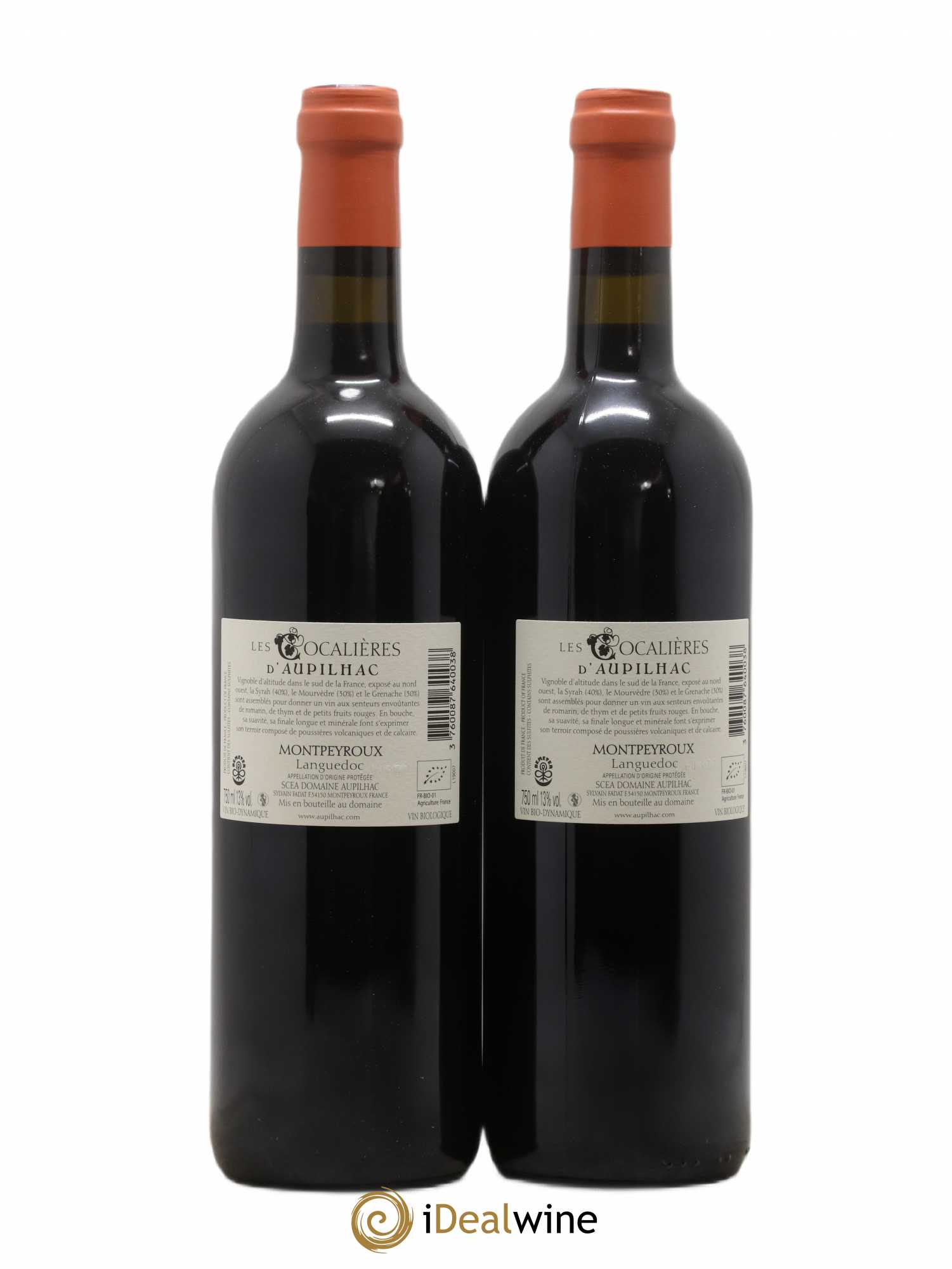 Languedoc Montpeyroux Aupilhac (Domaine d') Les Cocalières Sylvain Fadat 2019 - Lot de 2 bouteilles - 1