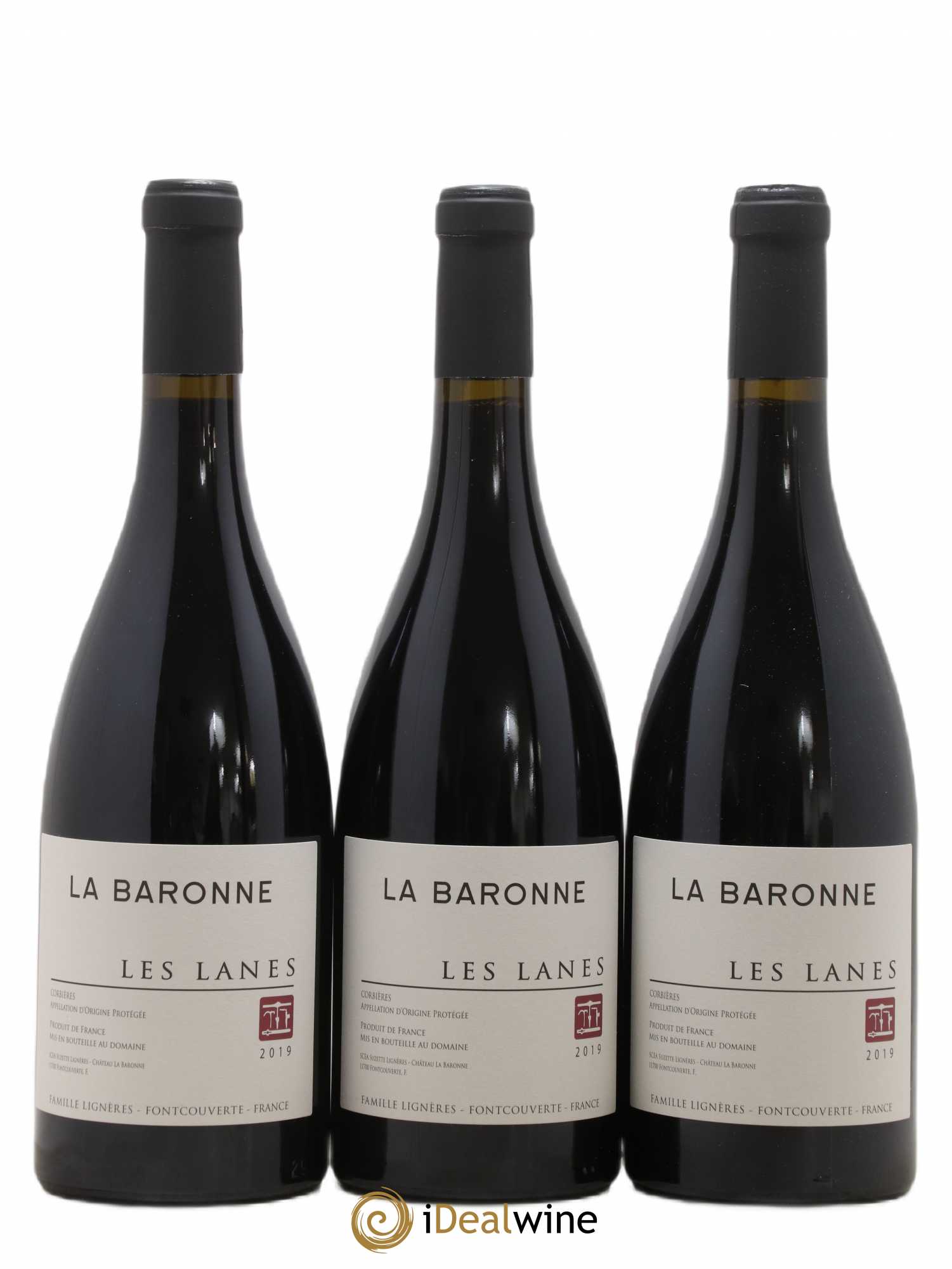 Corbières Les Lanes Château La Baronne (sans prix de réserve) 2019 - Posten von 3 Flaschen - 0