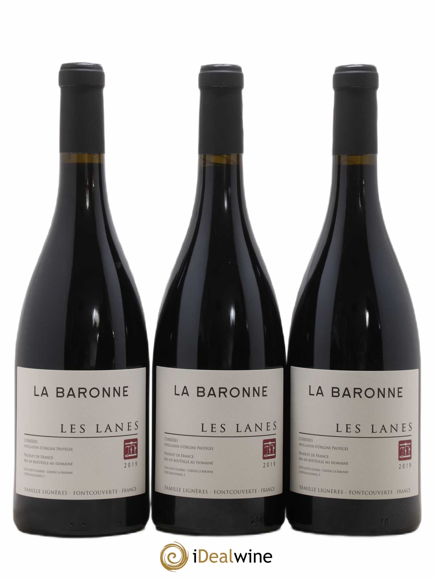 Corbières Les Lanes Château La Baronne (sans prix de réserve) 2019 - Posten von 3 Flaschen - 0