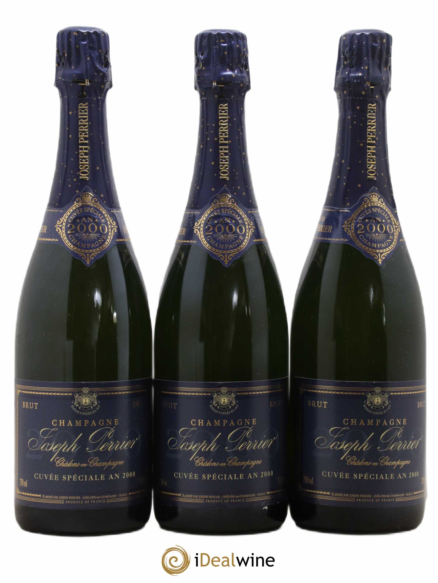 Cuvée An 2000 (non millésimé) Joseph Perrier - Lot de 3 bouteilles - 0