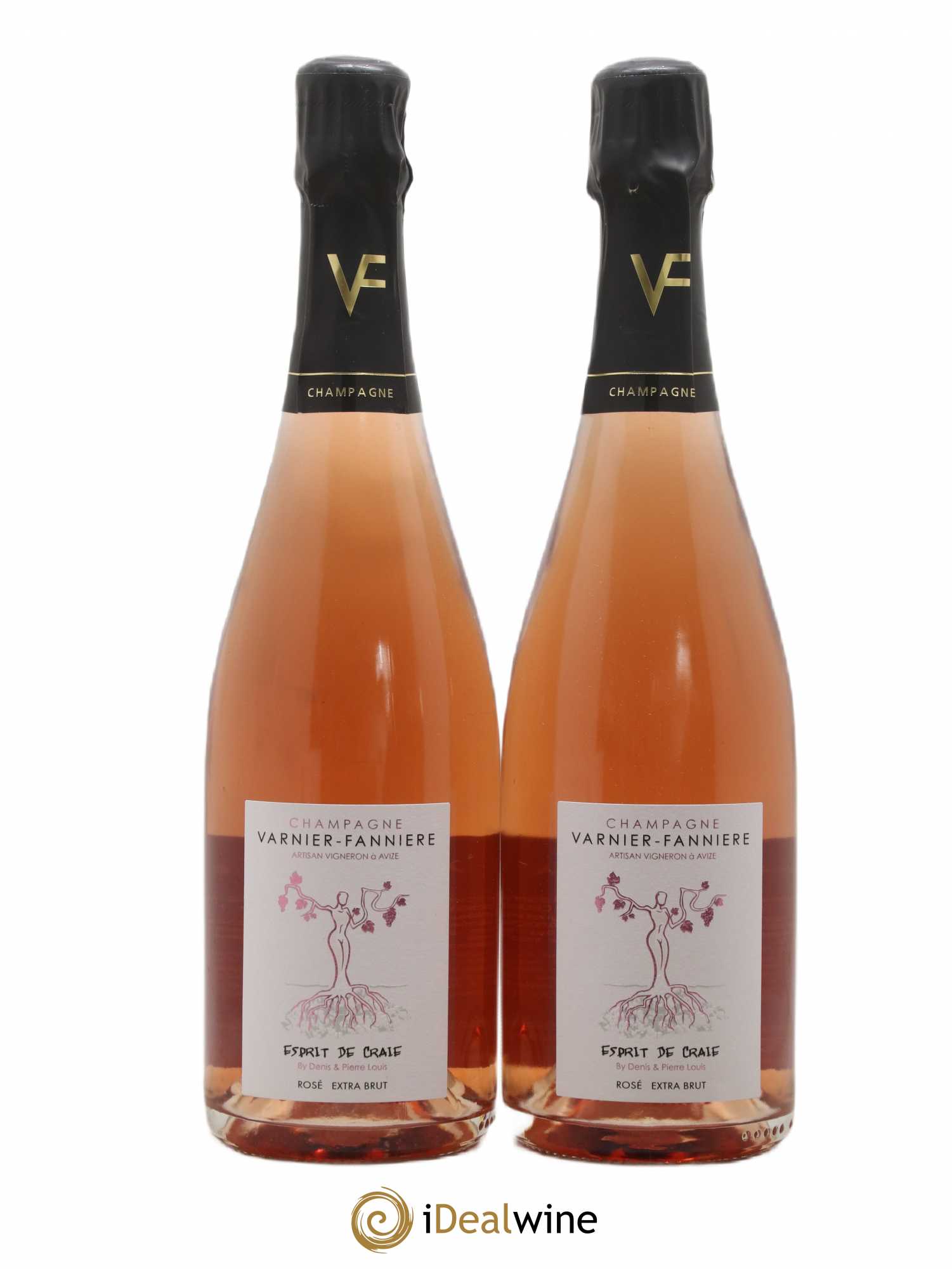 Champagne - Extra Brut Esprit de Craie Varnier-Fannière (sans prix de réserve) - Posten von 2 Flaschen - 0