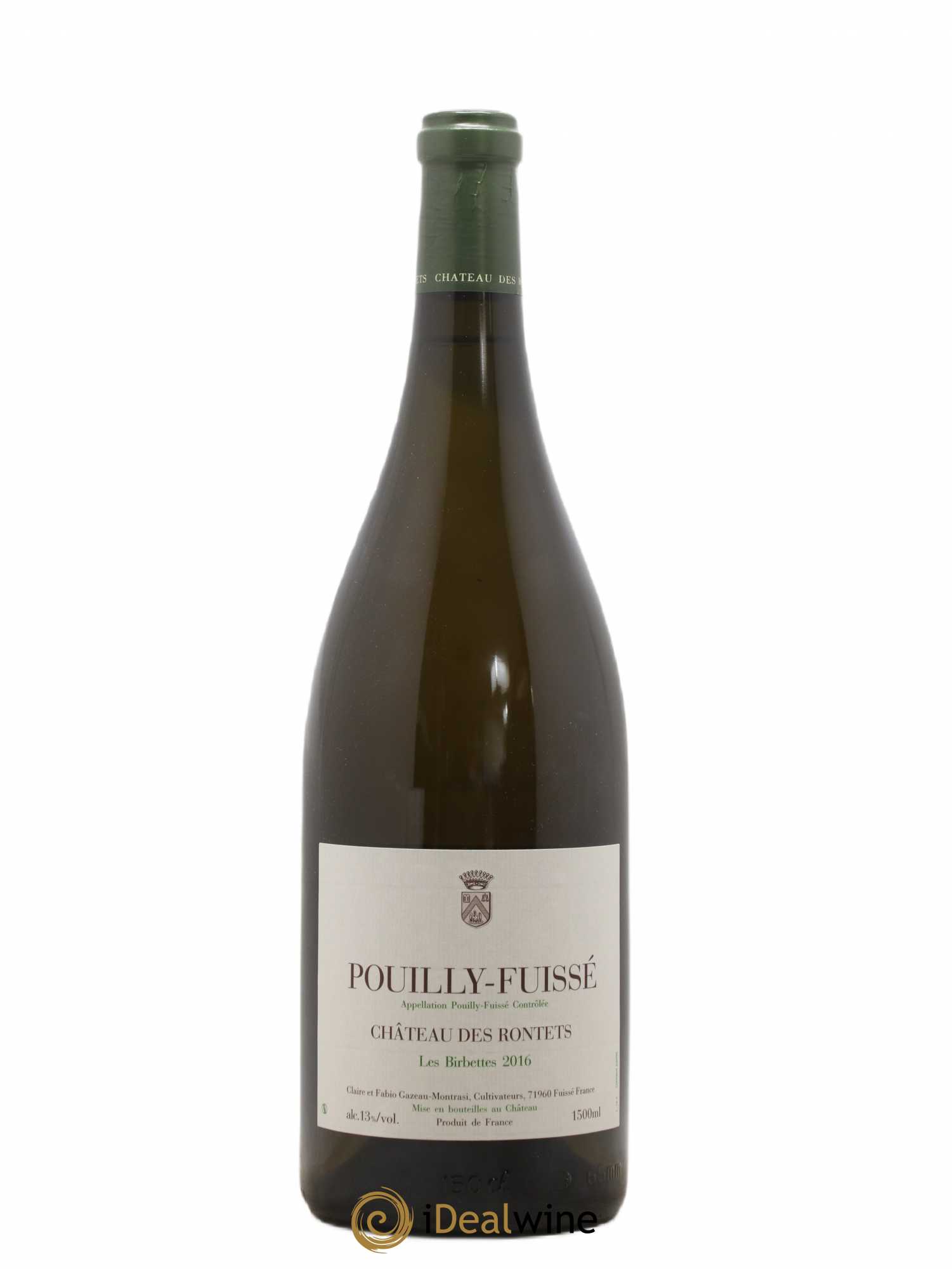 Pouilly-Fuissé Les Birbettes Château des Rontets (senza prezzo di riserva) 2016 - Lotto di 1 magnum - 0