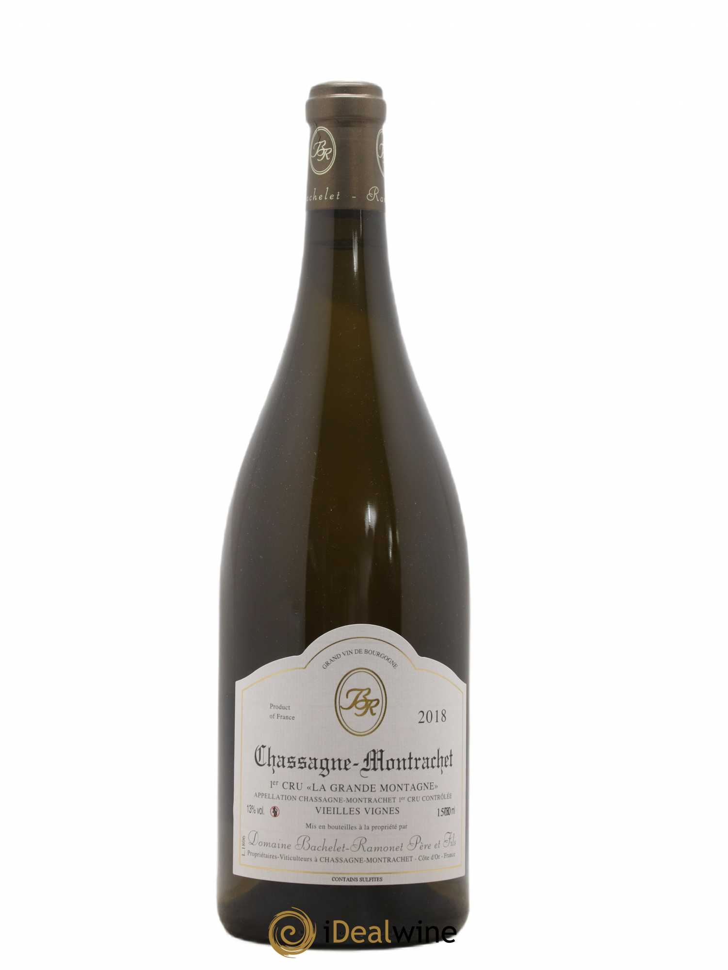 Chassagne-Montrachet 1er Cru La Grande Montagne Vieilles Vignes Bachelet Ramonet 2018 - Lot de 1 magnum - 0