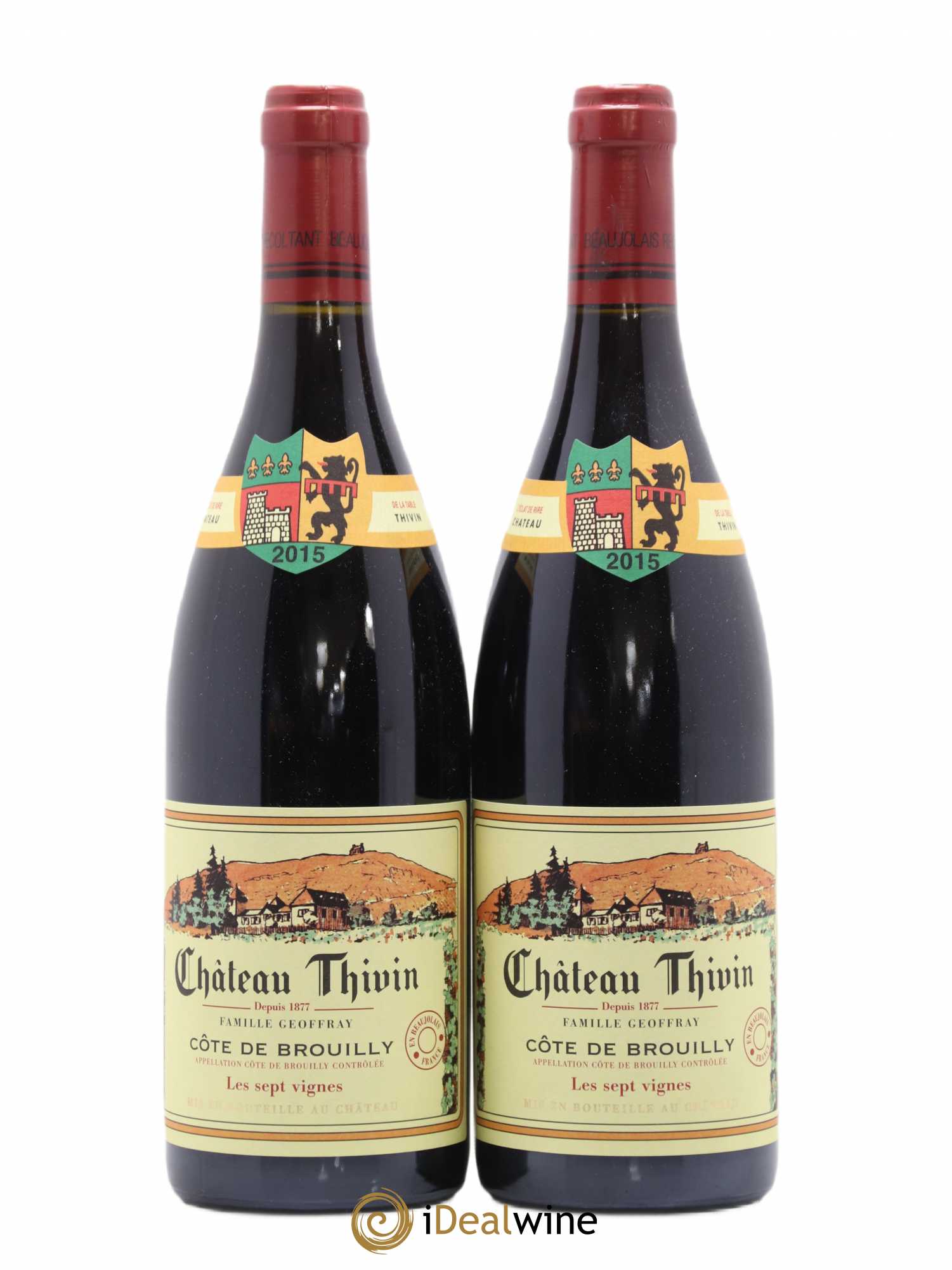 Côte de Brouilly Les 7 Vignes Château Thivin 2015 - Lot de 2 bouteilles - 0
