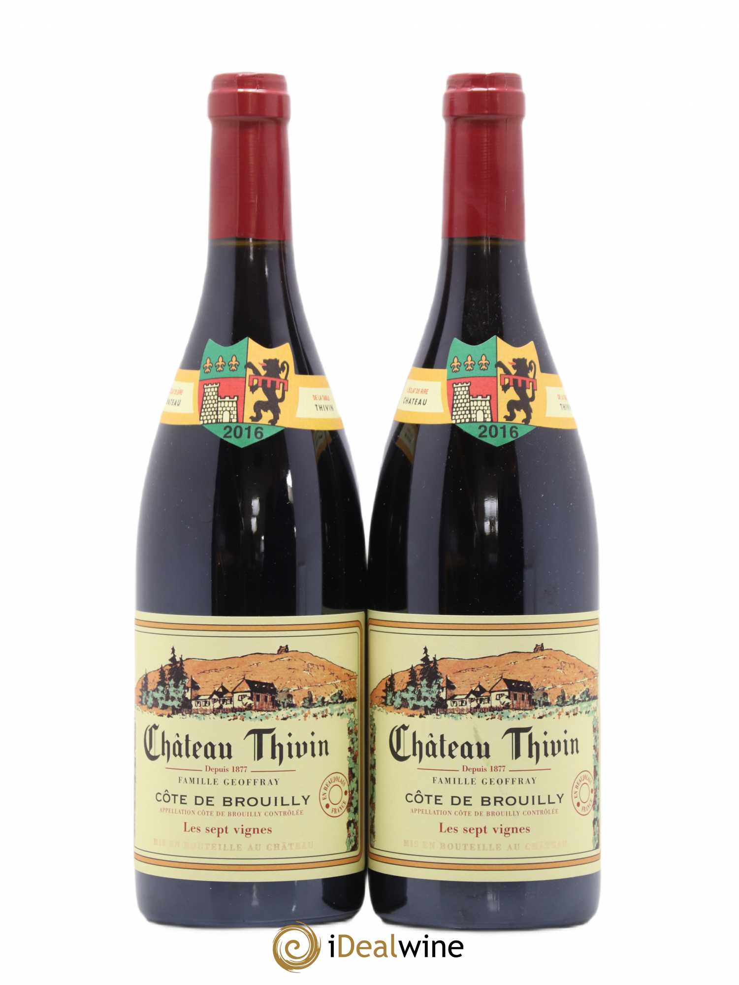 Côte de Brouilly Les 7 Vignes Château Thivin 2016 - Lot de 2 bouteilles - 0