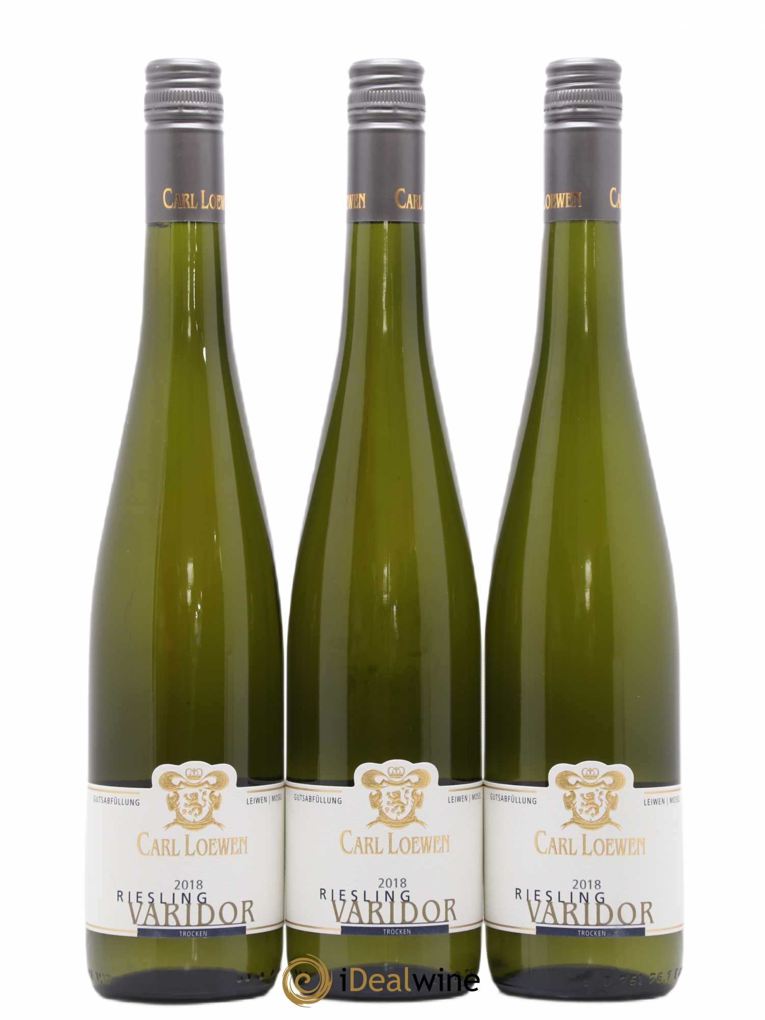 Riesling Trocken Varidor Carl Loewen (sans prix de réserve) 2018 - Posten von 3 Flaschen - 0