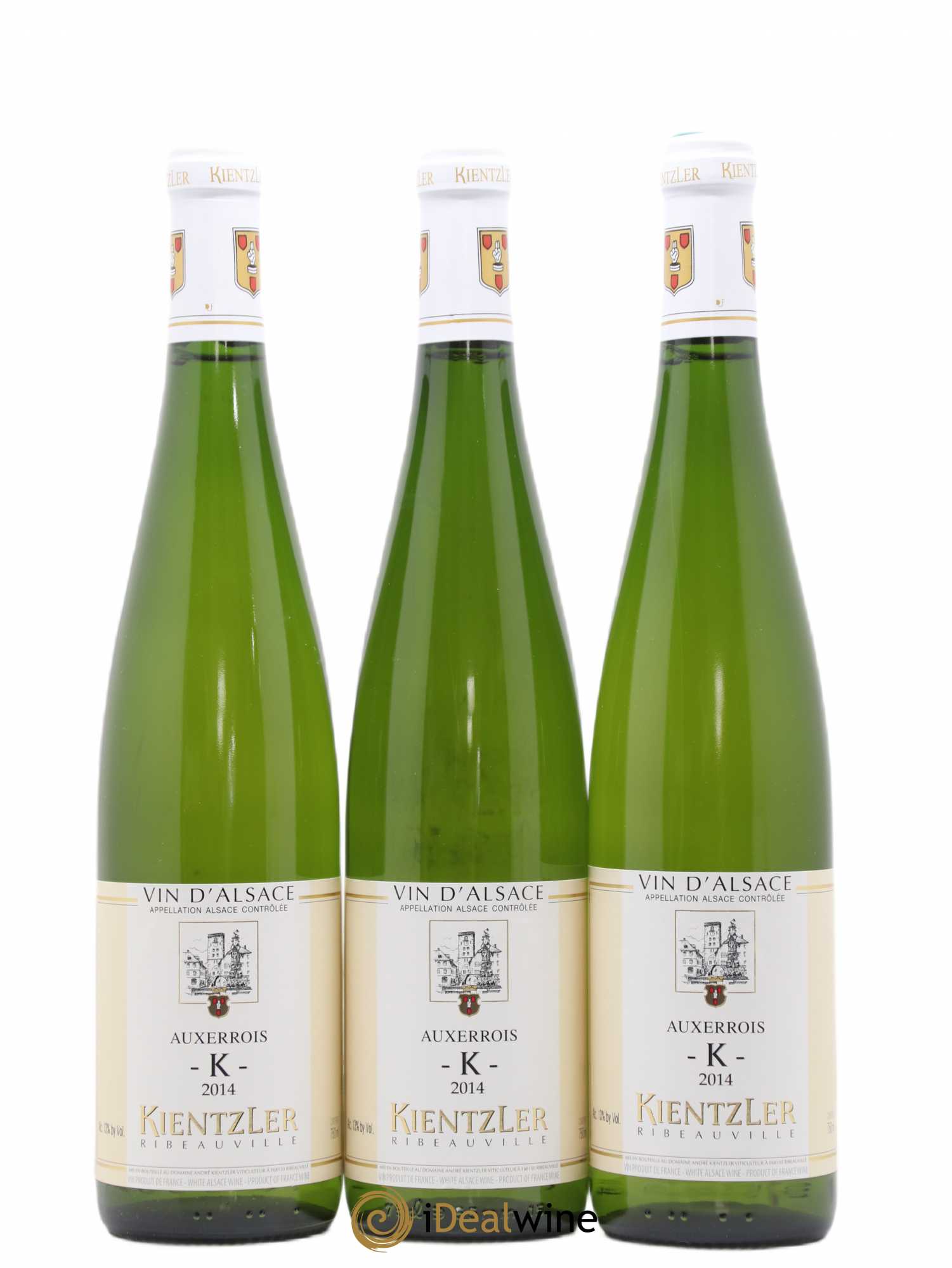 Alsace Auxerrois K André Kientzler (sans prix de réserve) 2014 - Posten von 3 Flaschen - 0