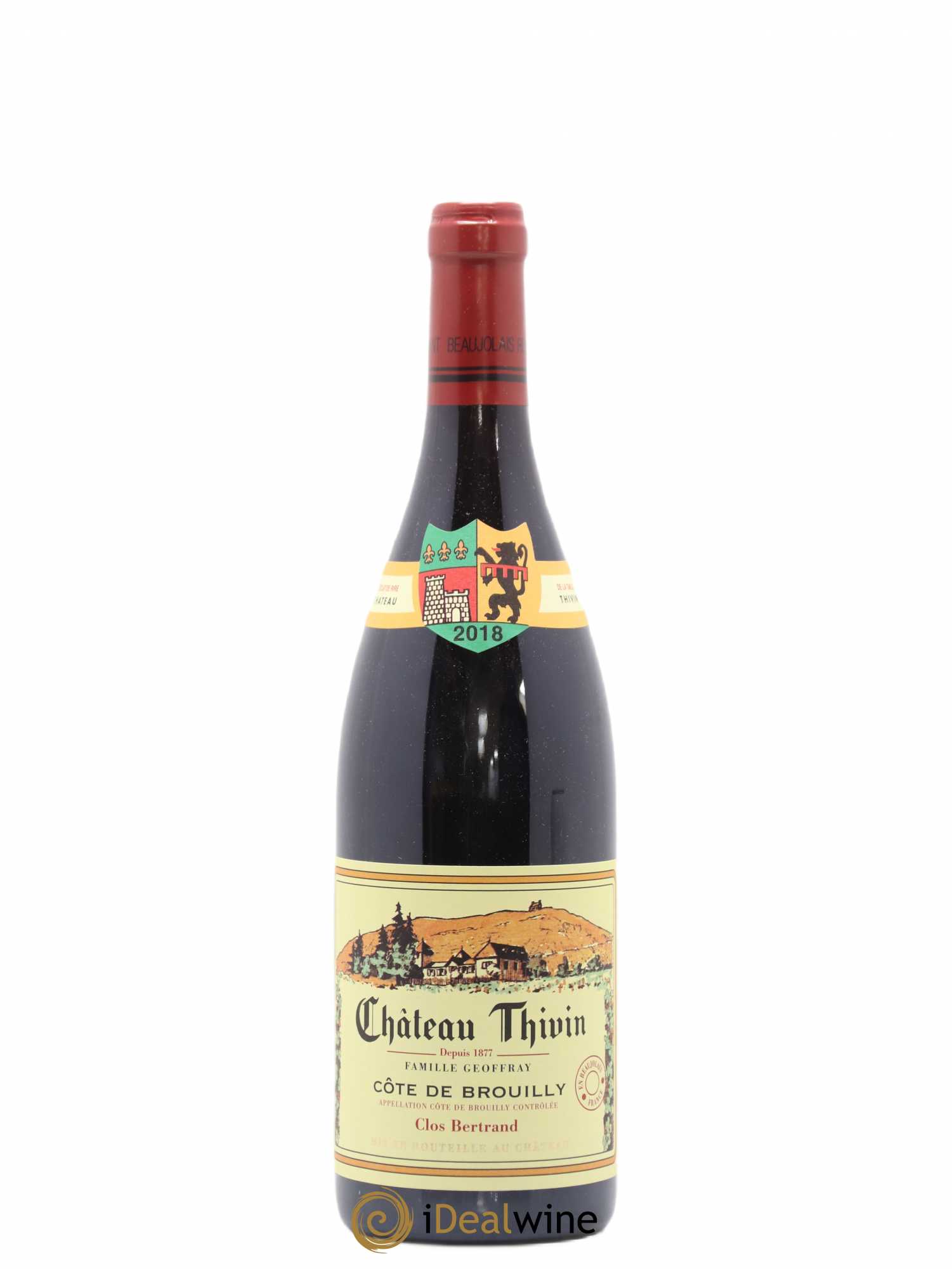 Côte de Brouilly Clos Bertrand Château Thivin 2018 - Lot de 1 bouteille - 0