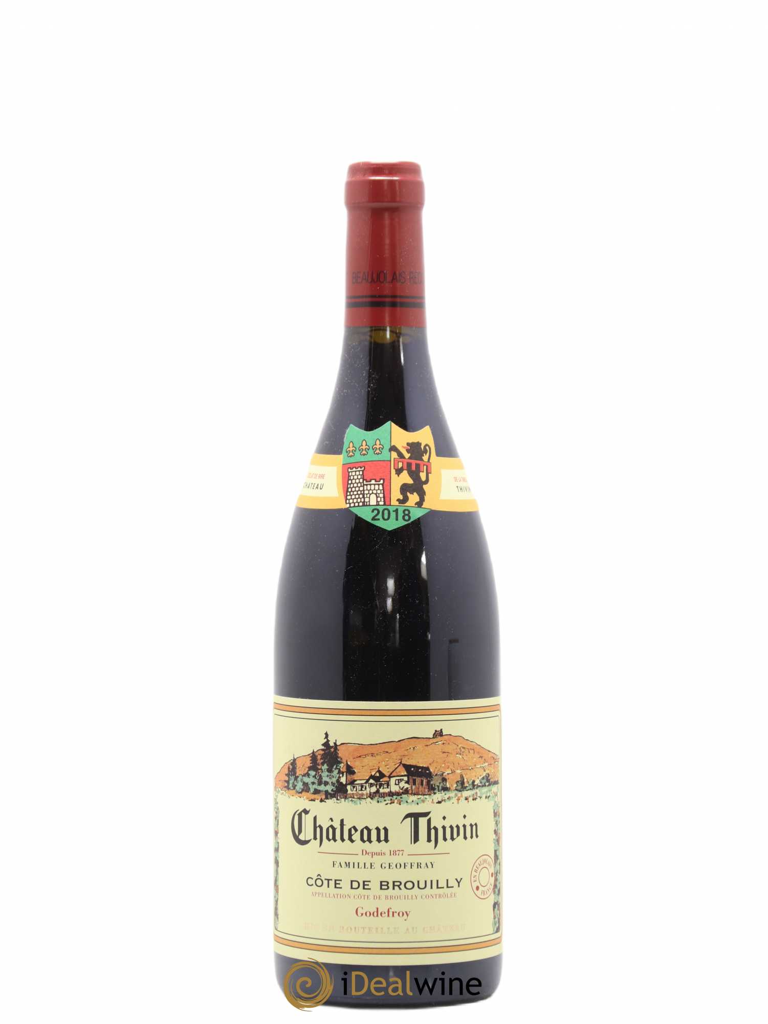 Côte de Brouilly Cuvée Godefroy Château Thivin 2018 - Lot de 1 bouteille - 0