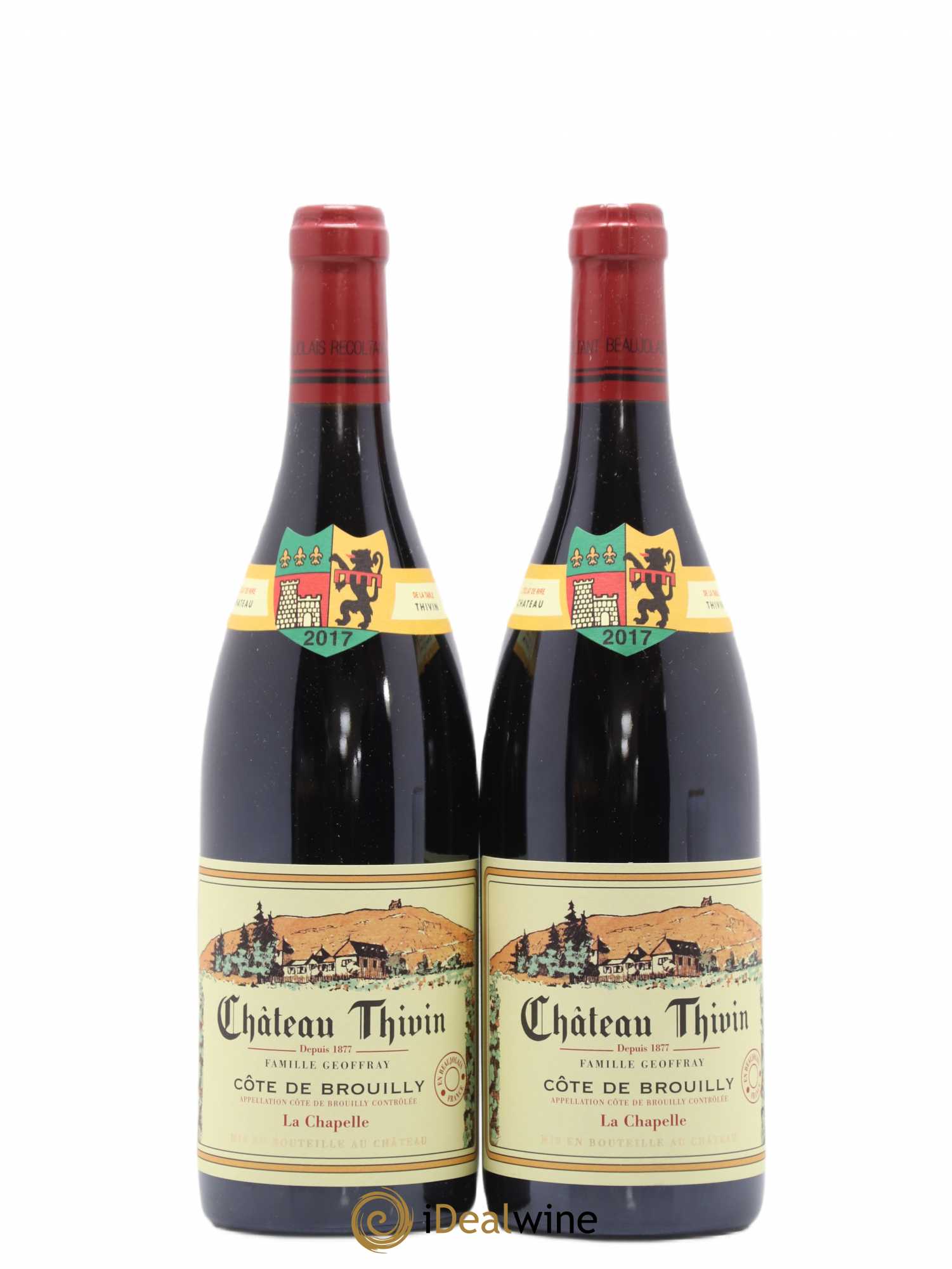 Côte de Brouilly Cuvée La Chapelle Château Thivin 2017 - Lot de 2 bouteilles - 0