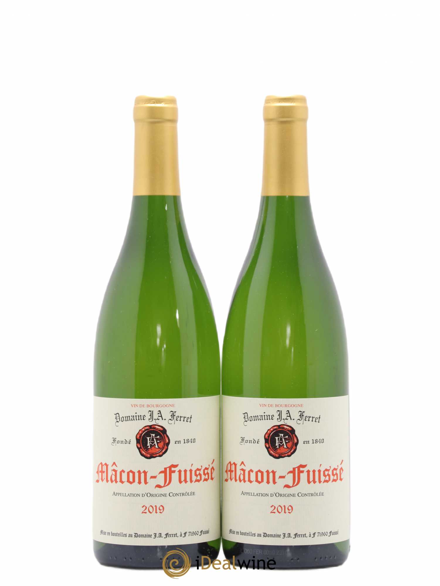 Mâcon-Fuissé J.A. Ferret (Domaine) 2019 - Lot de 2 bouteilles - 0