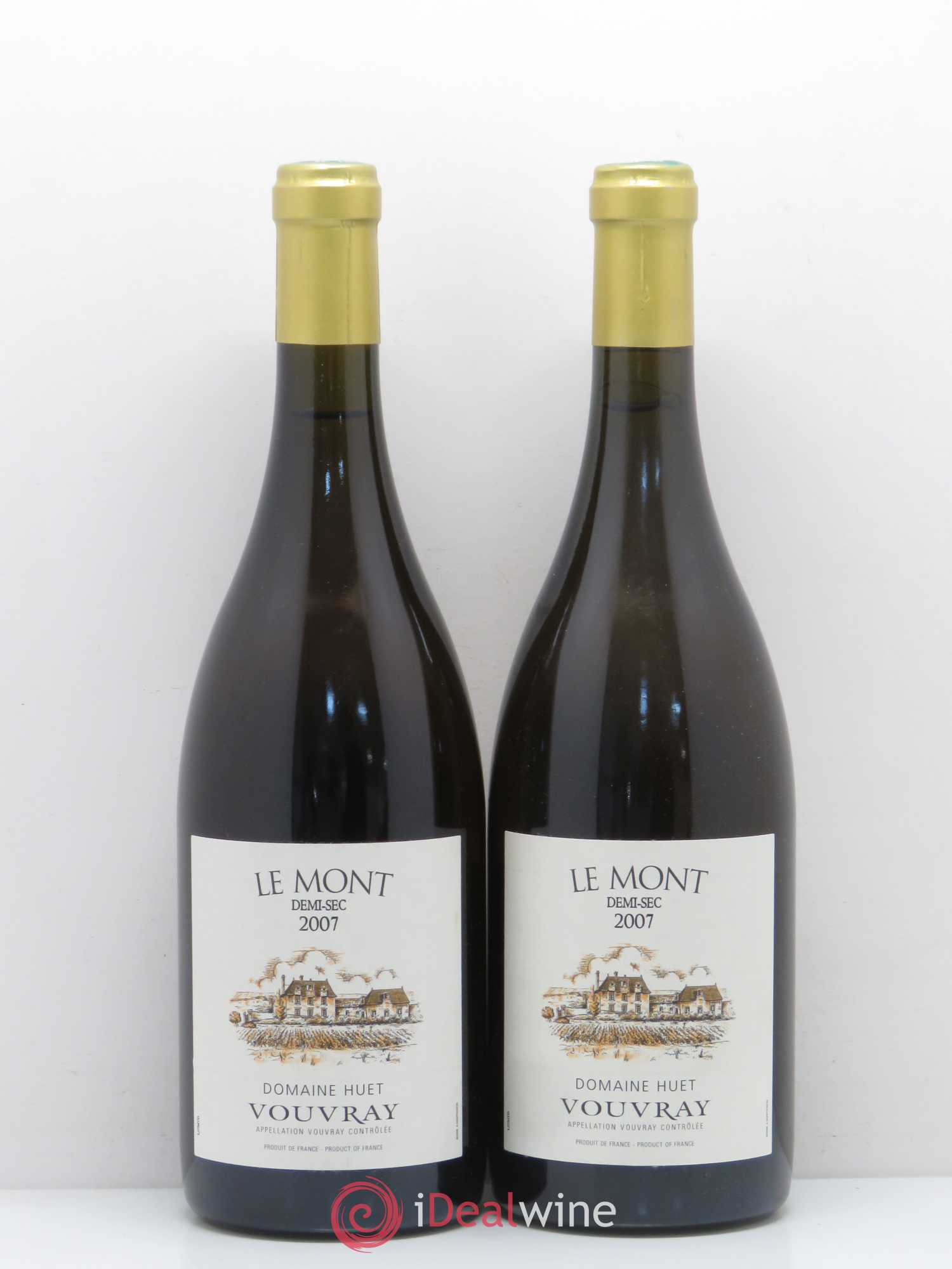 Vouvray Le Mont Demi-Sec Domaine Huet 2007 - Lot de 2 bouteilles - 0