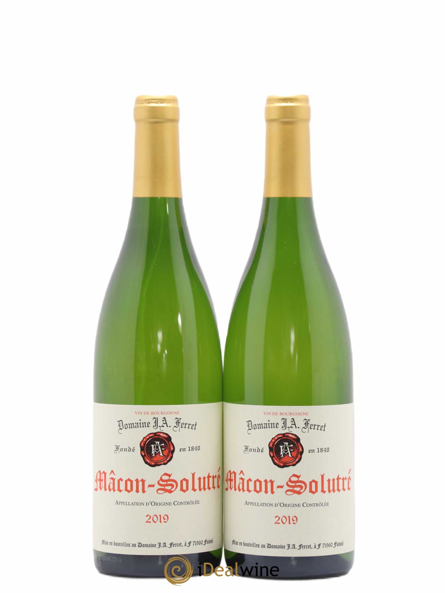 Mâcon-Solutré J.A. Ferret (Domaine) 2019 - Lot de 2 bouteilles - 0