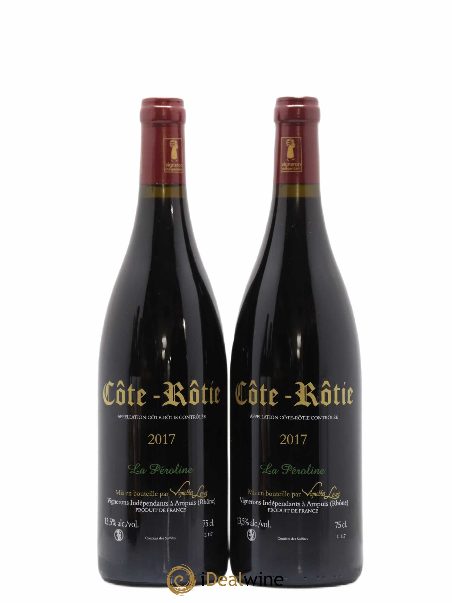 Côte-Rôtie La Péroline Vignobles Levet 2017 - Lot de 2 bouteilles - 1