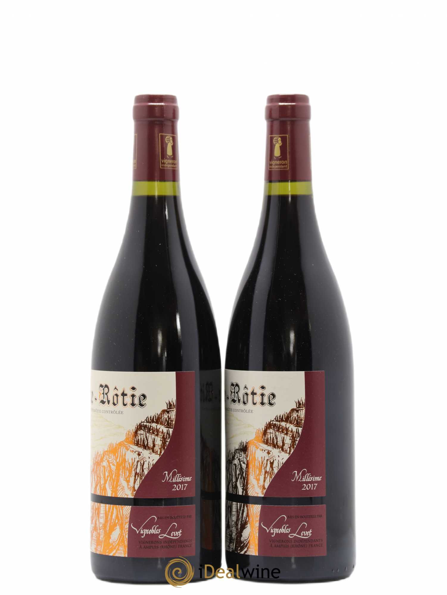 Côte-Rôtie Maestria Vignobles Levet 2017 - Lot de 2 bouteilles - 1