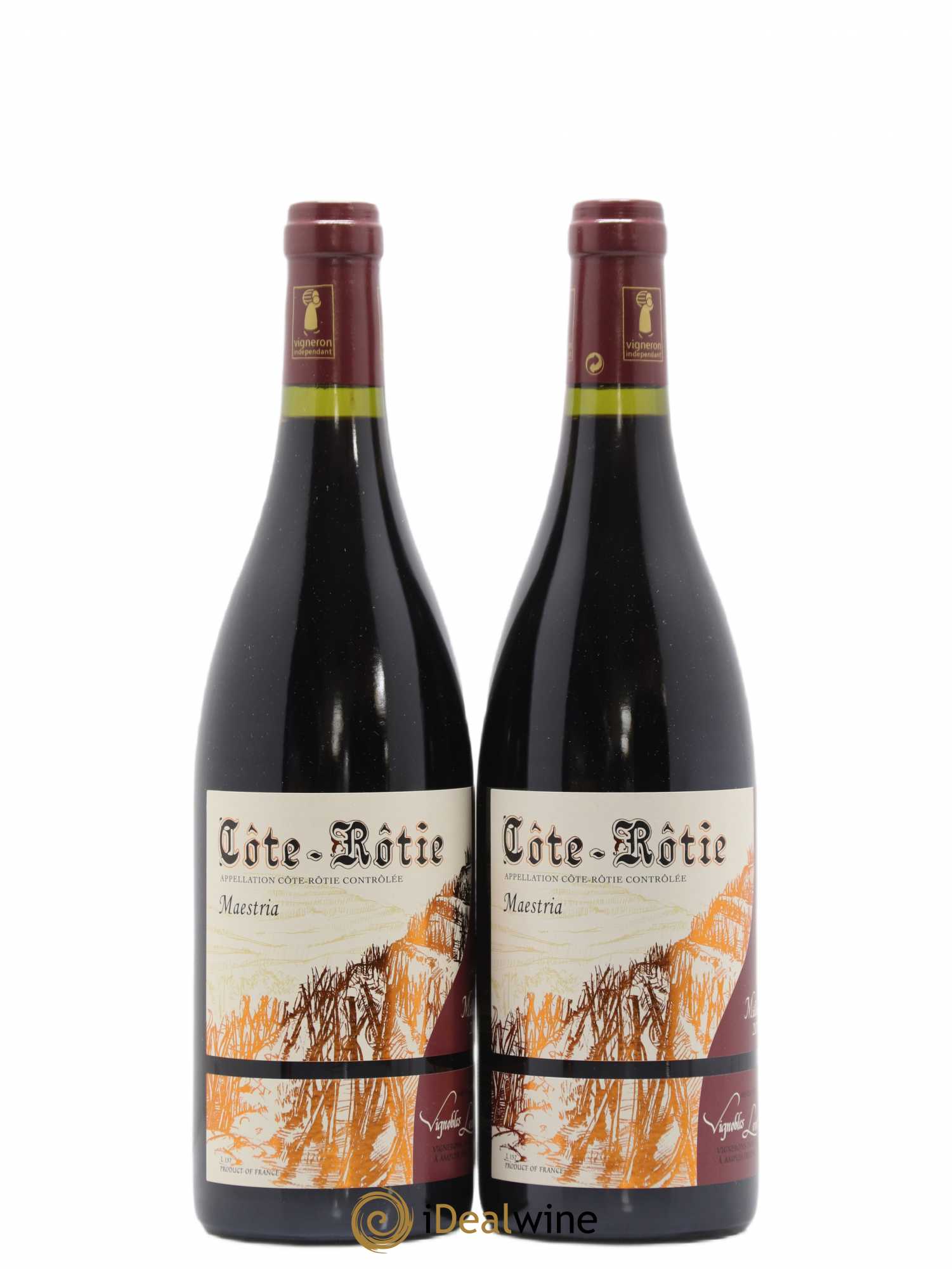 Côte-Rôtie Maestria Vignobles Levet 2017 - Lot de 2 bouteilles - 0