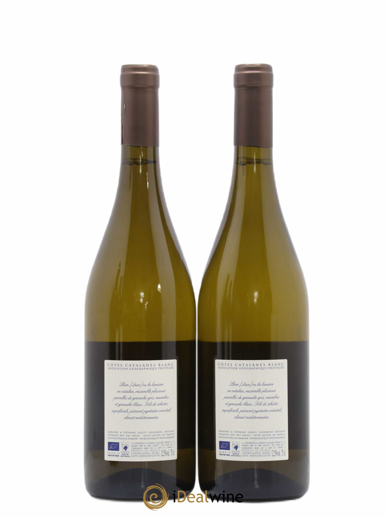 Côtes Catalanes Roc des Anges Llum Marjorie et Stéphane Gallet (sans prix de réserve) 2020 - Lot de 2 bouteilles - 1