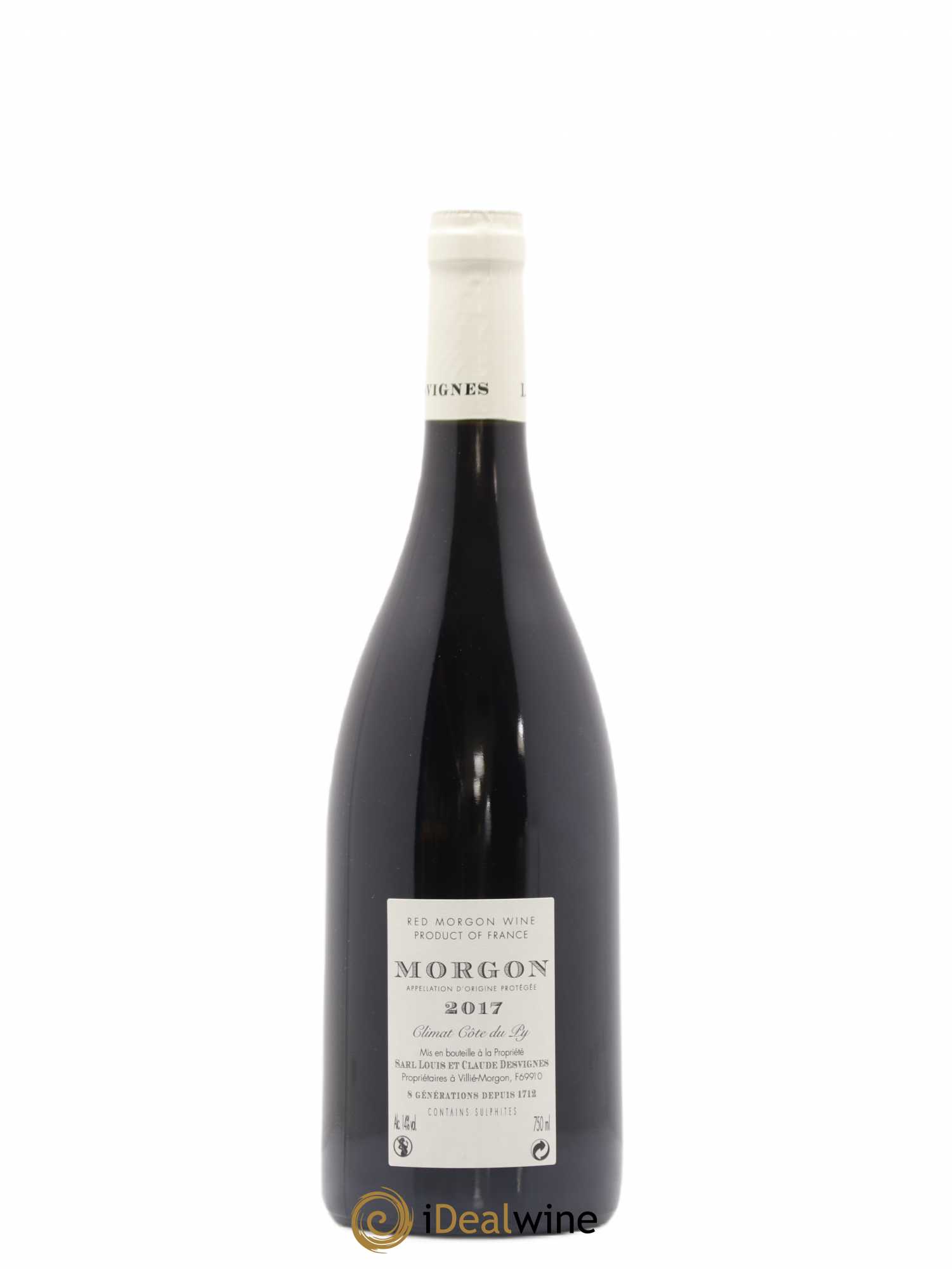 Morgon Côte de Py Javernières Louis-Claude Desvignes 2017 - Lot de 1 bouteille - 1