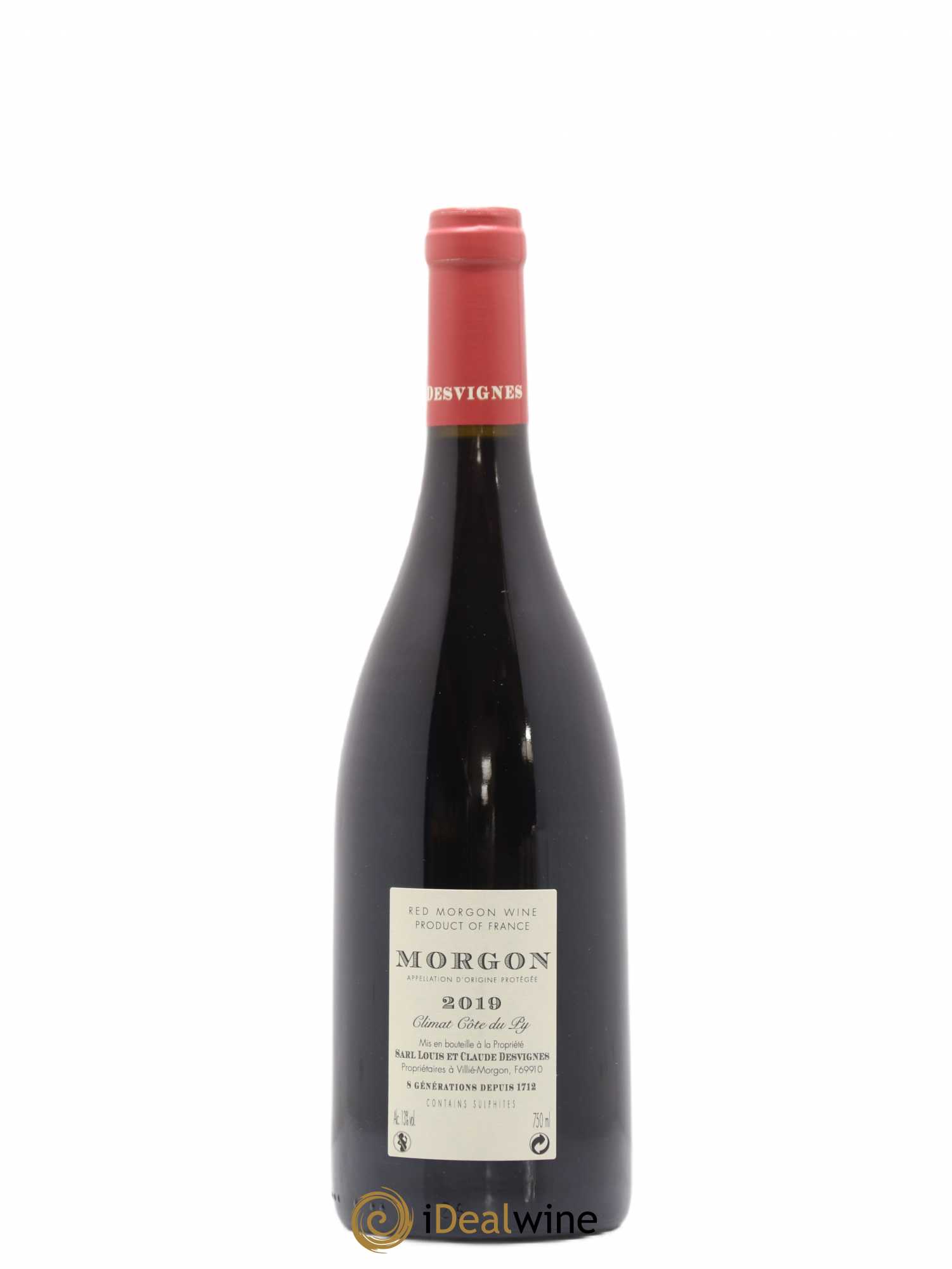 Morgon Côte de Py Javernières Louis-Claude Desvignes 2019 - Lot de 1 bouteille - 1