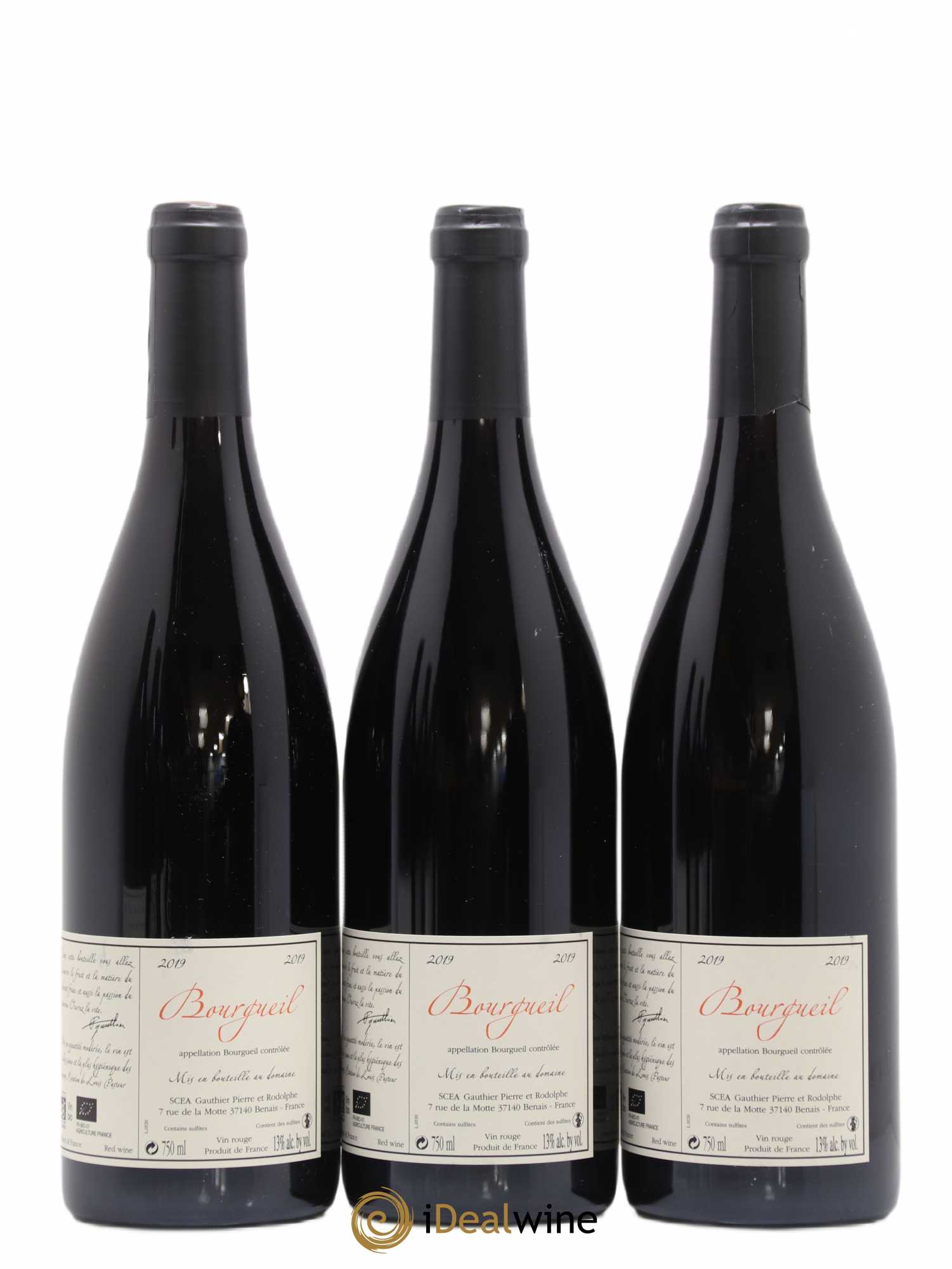 Bourgueil Jour de Soif Domaine du Bel Air (sans prix de réserve) 2019 - Lot de 3 bouteilles - 1