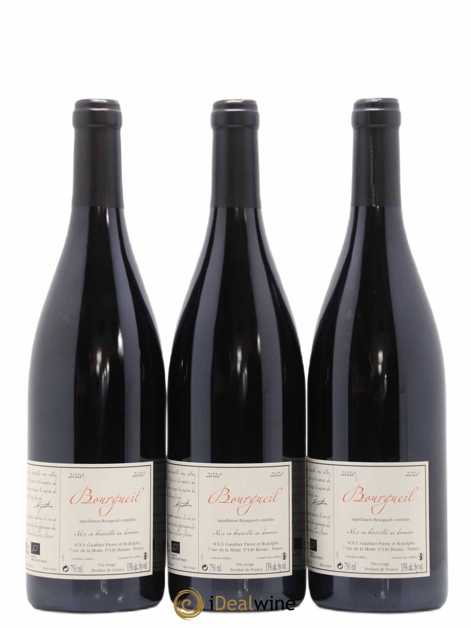 Bourgueil Jour de Soif Domaine du Bel Air  (sans prix de réserve) 2020 - Lot de 3 bouteilles - 1
