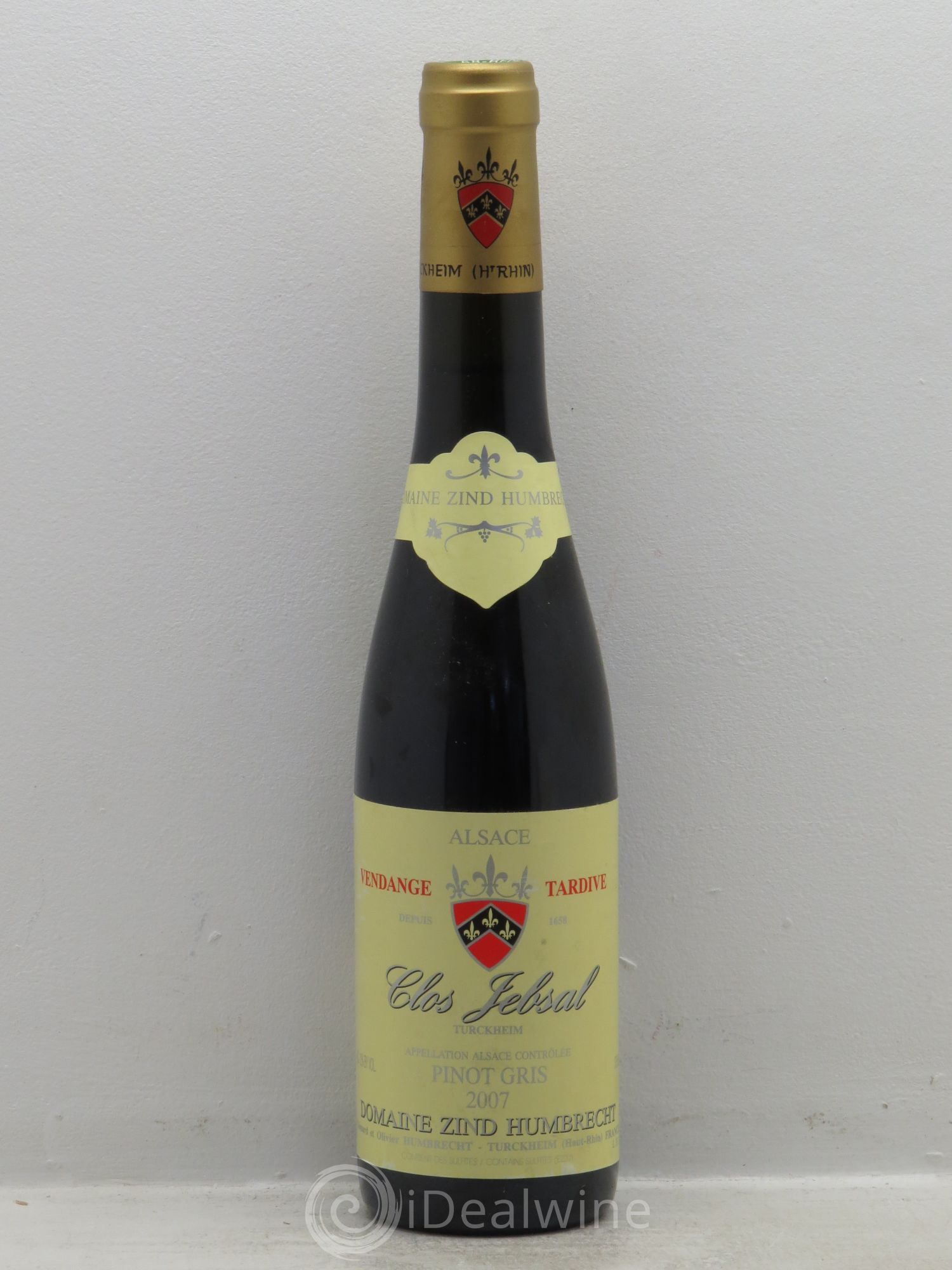 Alsace Pinot Gris Clos Jebsal Vendanges Tardives Zind-Humbrecht (Domaine) 2007 - Lotto di 1 mezza bottiglia - 0