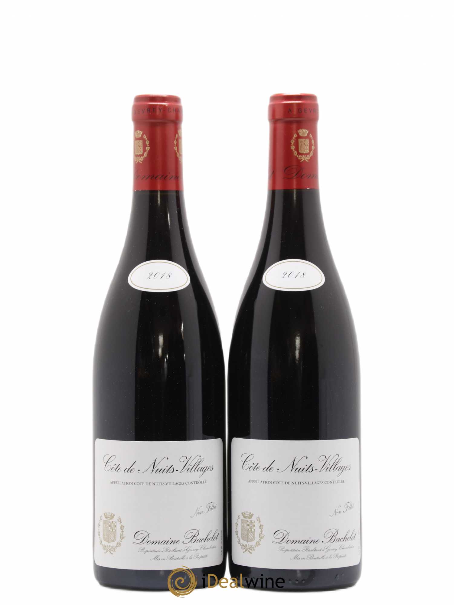 Côte de Nuits-Villages Denis Bachelet (Domaine) (sans prix de réserve) 2018 - Lot de 2 bouteilles - 0