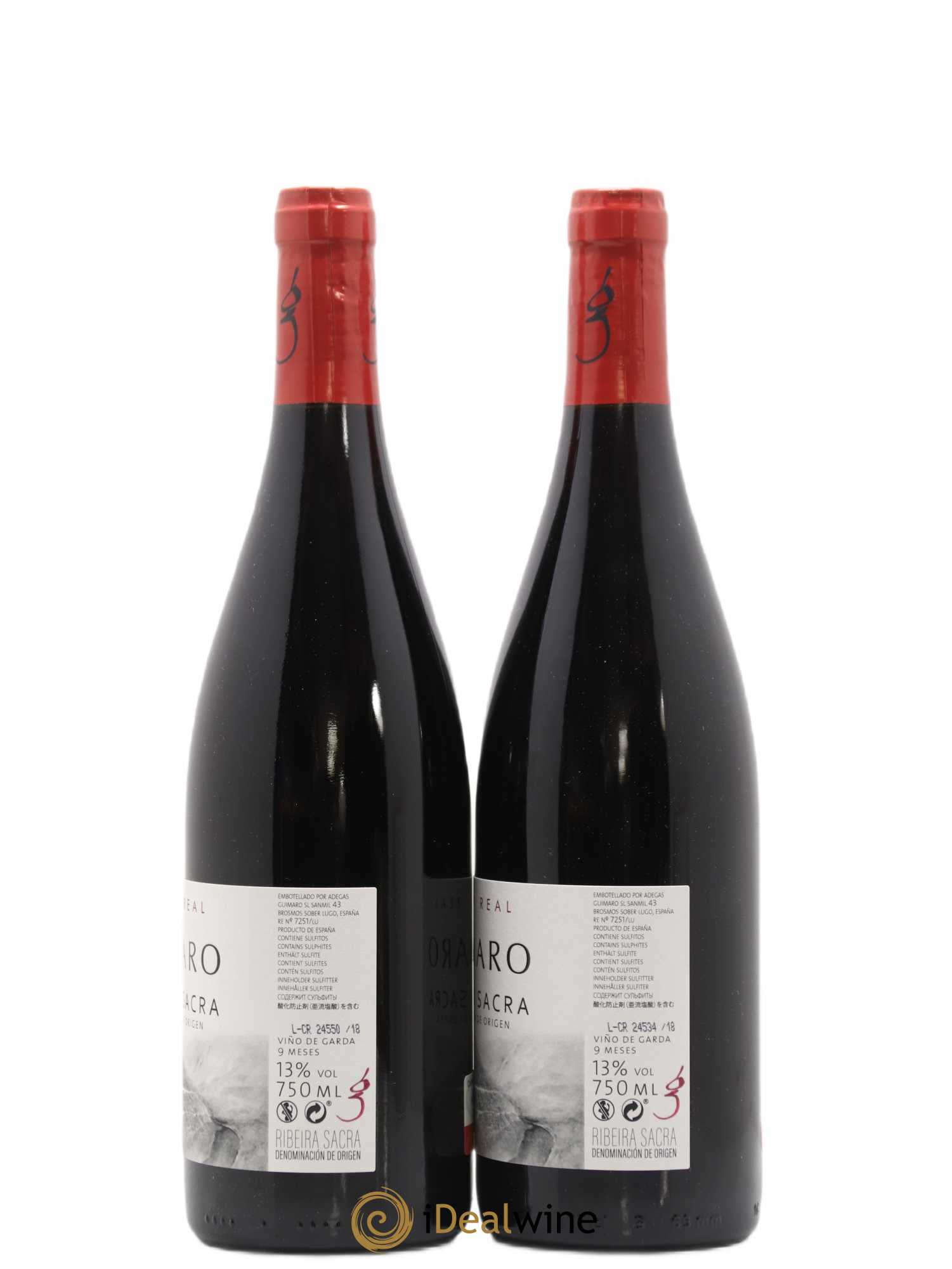 Espagne Ribeira Sacra Guimaro Camino Real (sans prix de réserve) 2018 - Posten von 2 Flaschen - 1