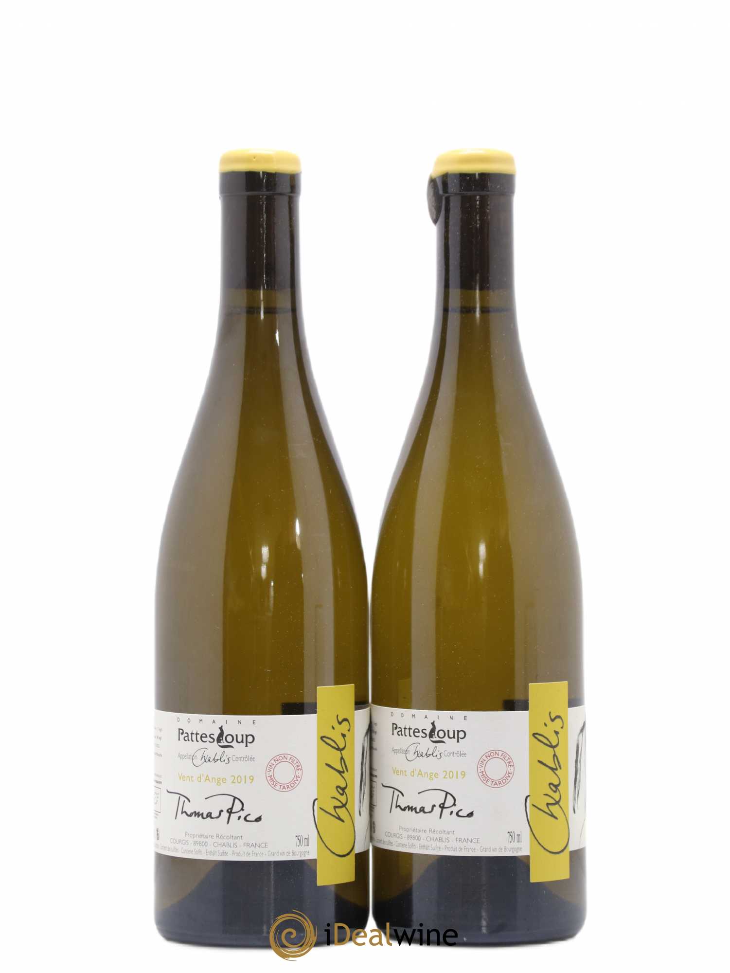 Chablis Vent d'Ange Pattes Loup (Domaine) 2019 - Posten von 2 Flaschen - 0