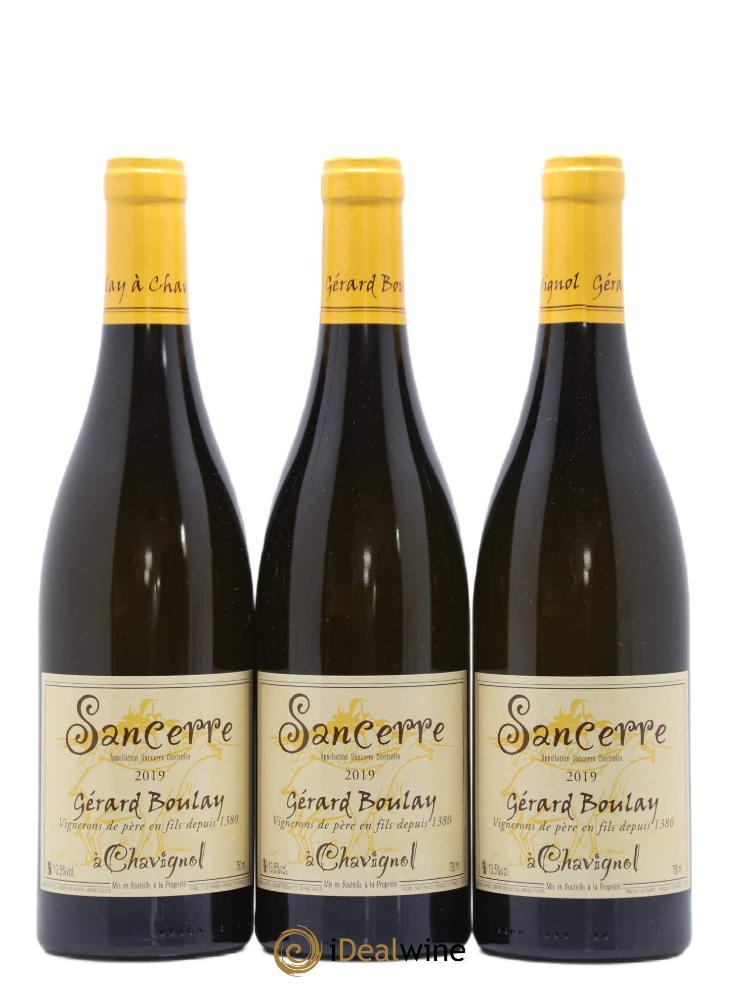 Sancerre Gérard Boulay (sans prix de réserve) 2019 - Lot de 3 bouteilles - 0