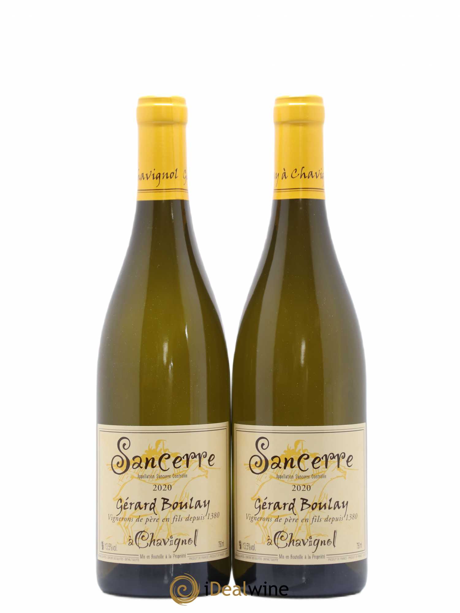 Sancerre Gérard Boulay (sans prix de réserve) 2020 - Lot de 2 bouteilles - 0
