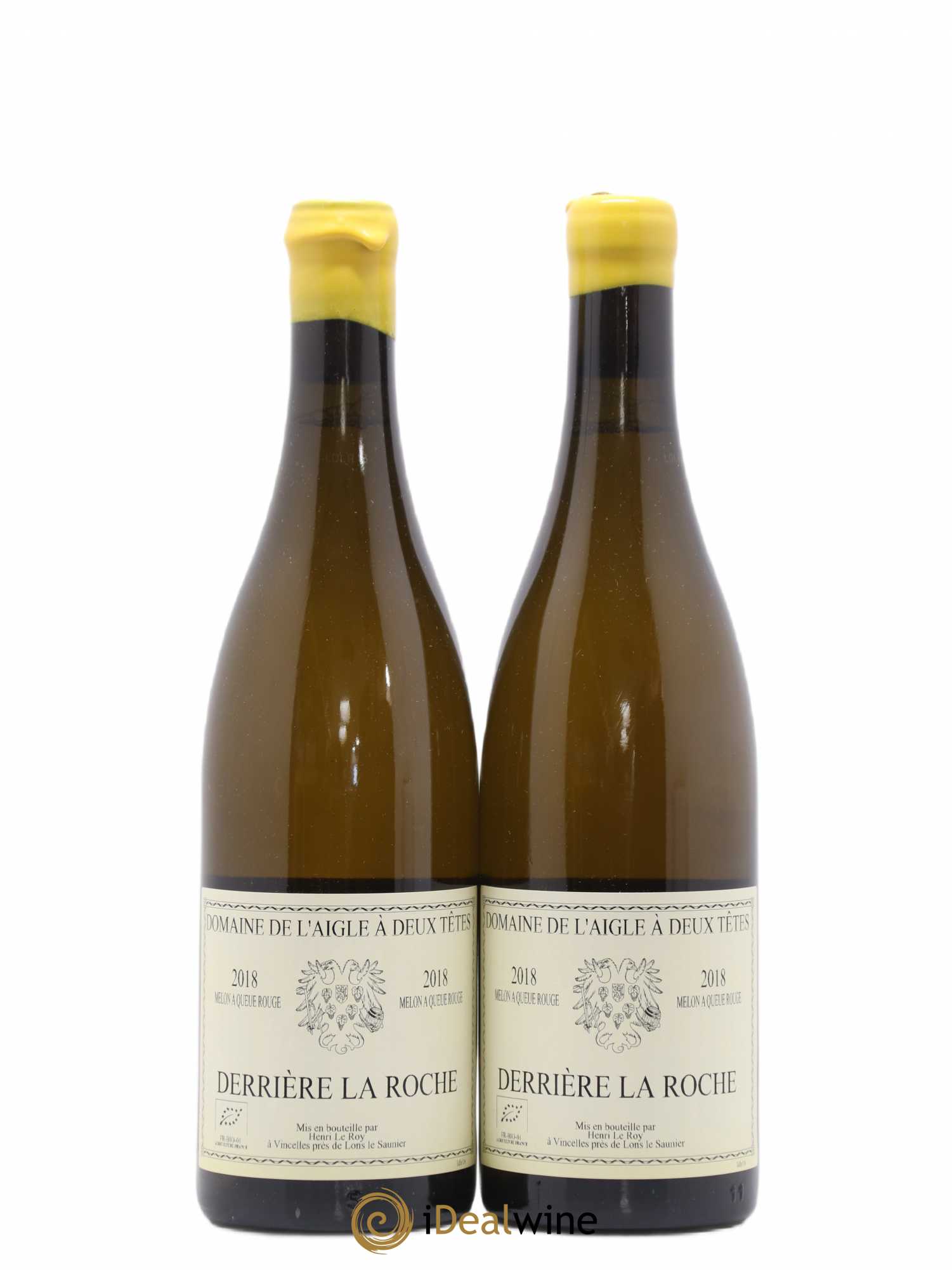 Côtes du Jura Derriere La Roche L'Aigle À Deux Têtes (sans prix de réserve) 2018 - Posten von 2 Flaschen - 0