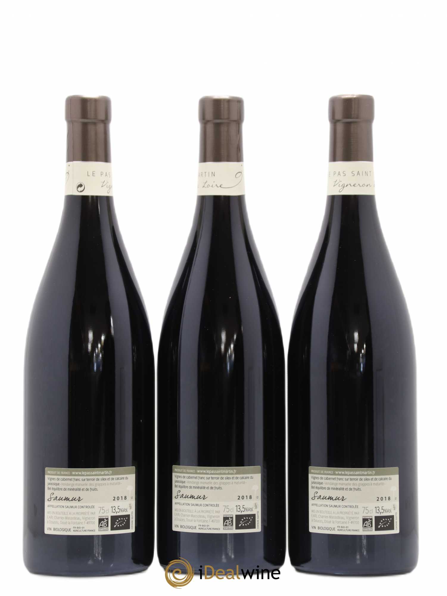 Saumur La Pierre Frite Domaine Le Pas Saint Martin (sans prix de réserve) 2018 - Posten von 3 Flaschen - 1