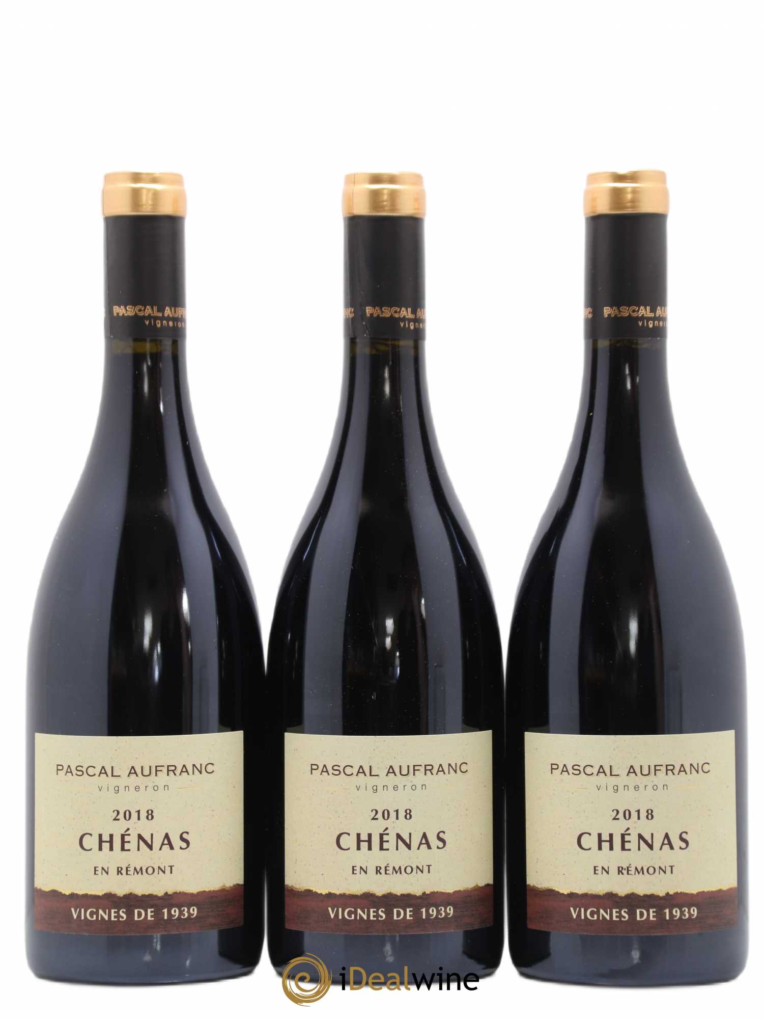 Chénas En Rémont Vignes de 1939 Pascal Aufranc (sans prix de réserve) 2018 - Posten von 3 Flaschen - 0
