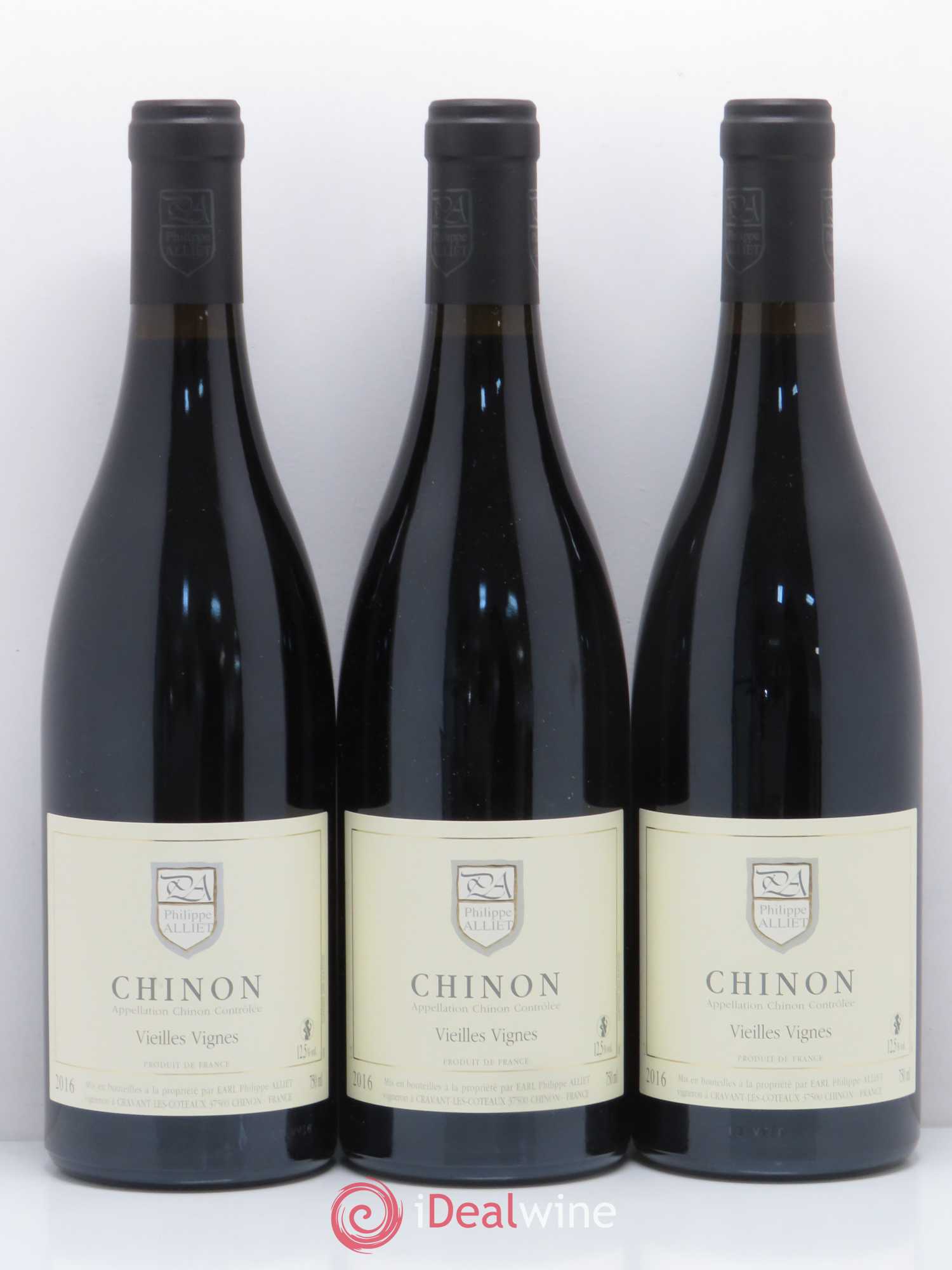 Chinon Vieilles Vignes Philippe Alliet 2016 - Lot de 3 bouteilles - 0