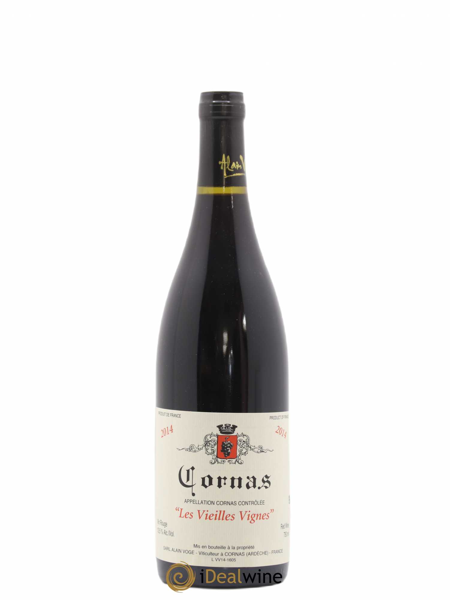 Cornas Les Vieilles Vignes Alain Voge (Domaine) 2014 - Lot de 1 bouteille - 0