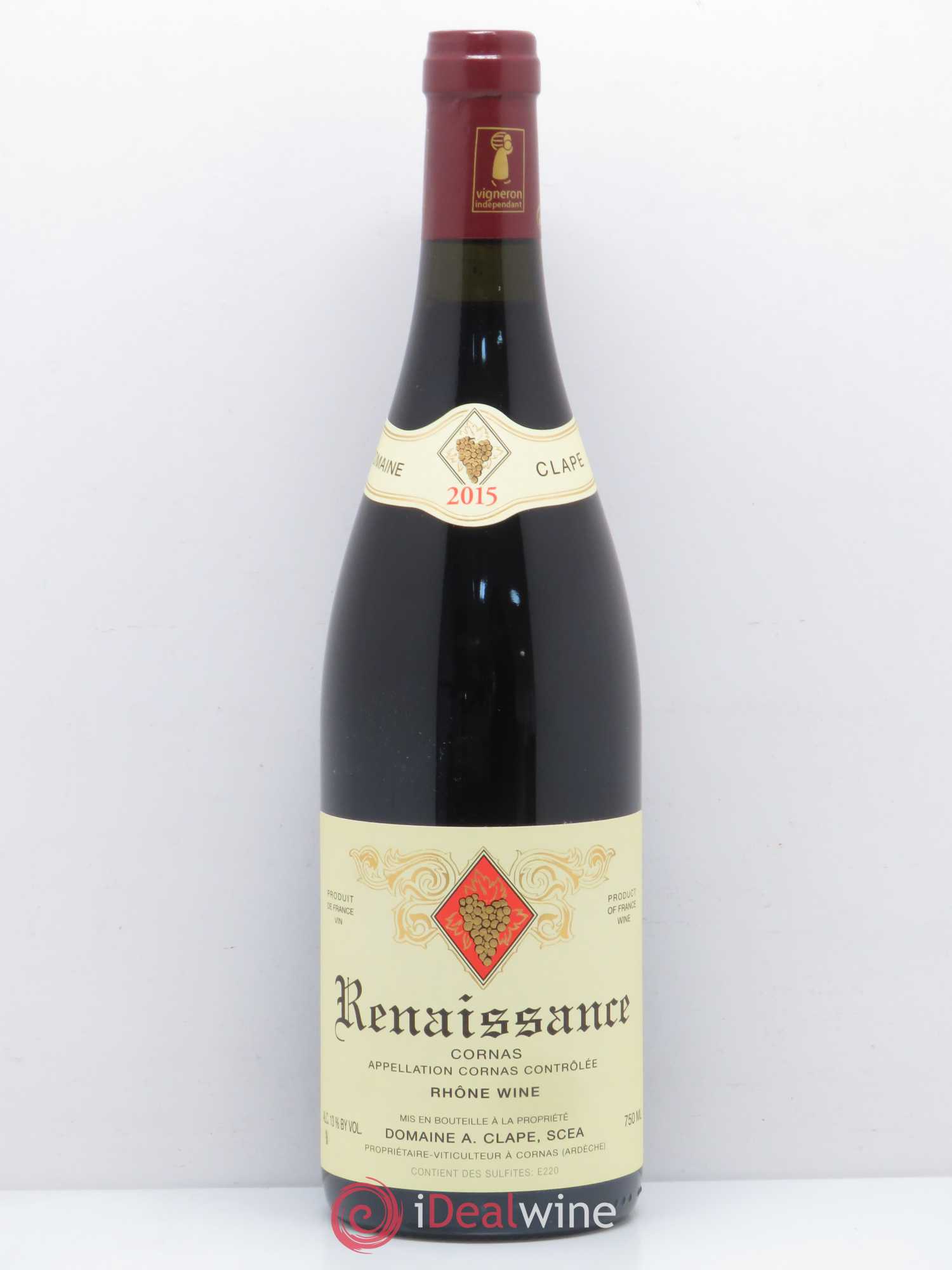 Cornas Renaissance Auguste Clape 2015 - Lot de 1 bouteille - 0