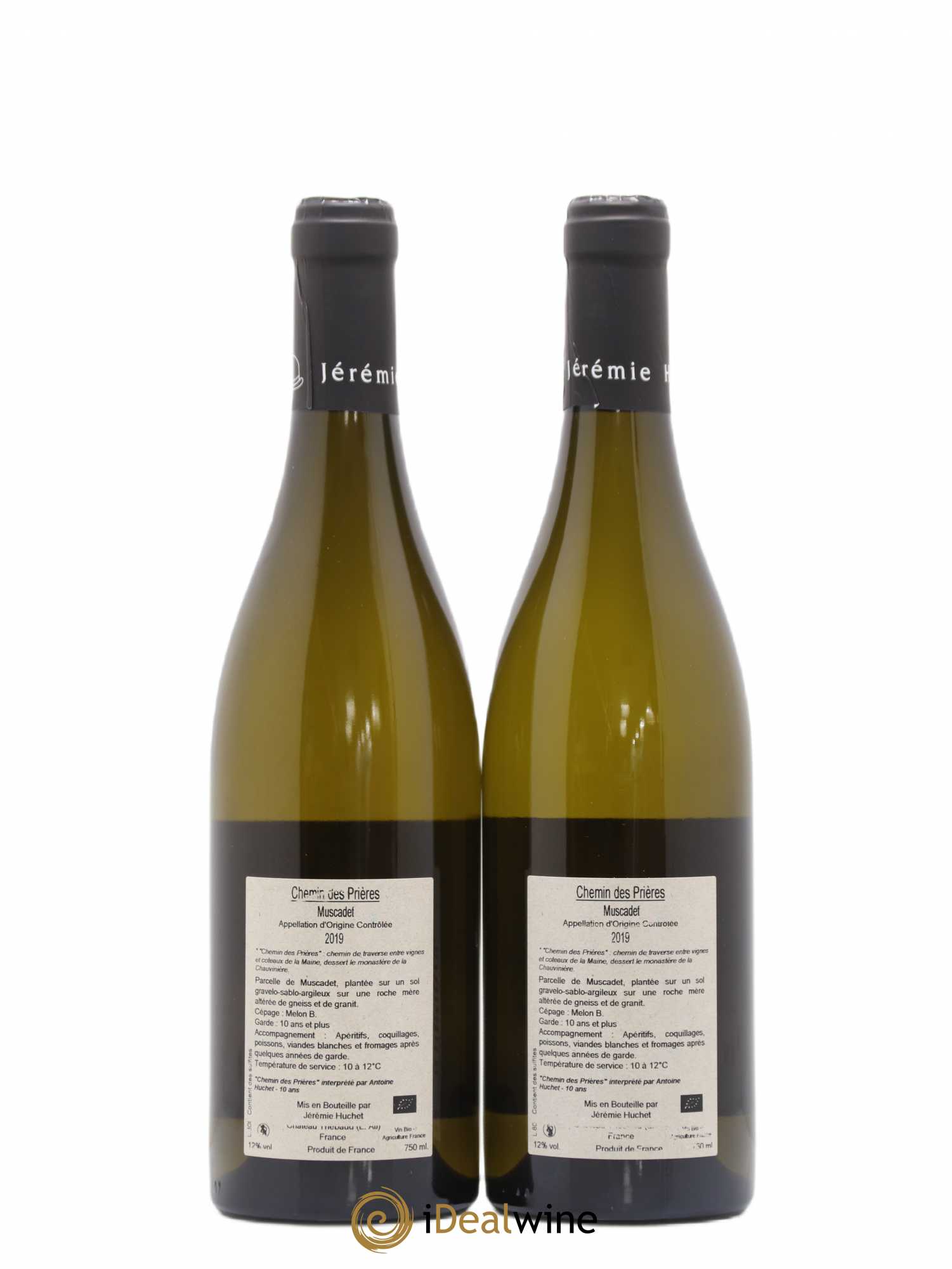 Muscadet Chemin des Prières Domaine de la Chauvinière Jérémie Huchet 2019 - Posten von 2 Flaschen - 1