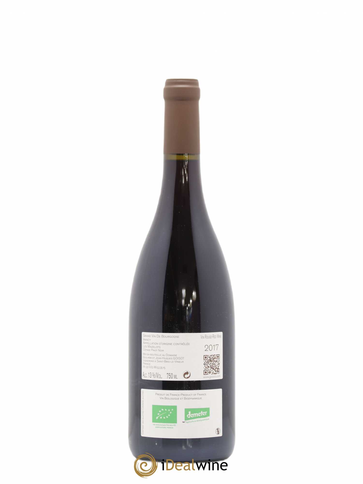 Irancy Les Mazelots Goisot (sans prix de réserve) 2017 - Posten von 1 Flasche - 1