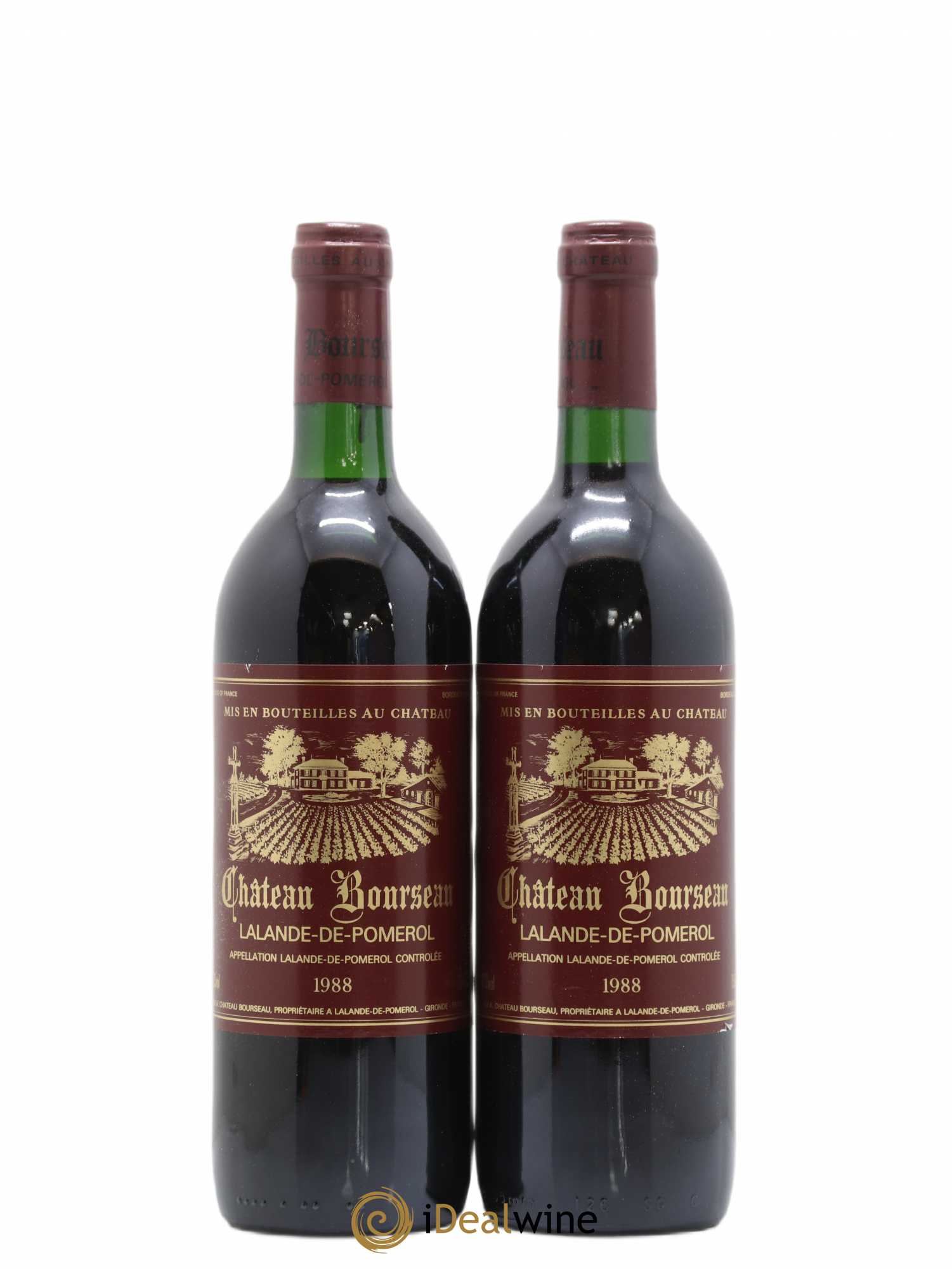 Lalande-de-Pomerol Château Bourseau (sans prix de réserve) 1988 - Posten von 2 Flaschen - 0