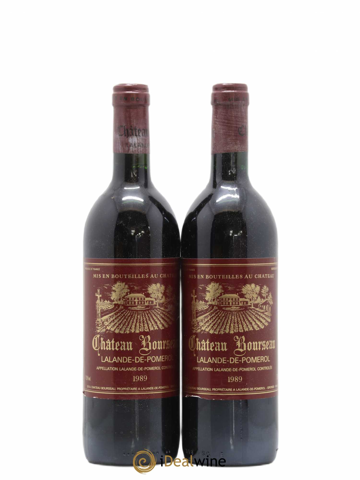 Lalande-de-Pomerol Château Bourseau (sans prix de réserve) 1989 - Posten von 2 Flaschen - 0
