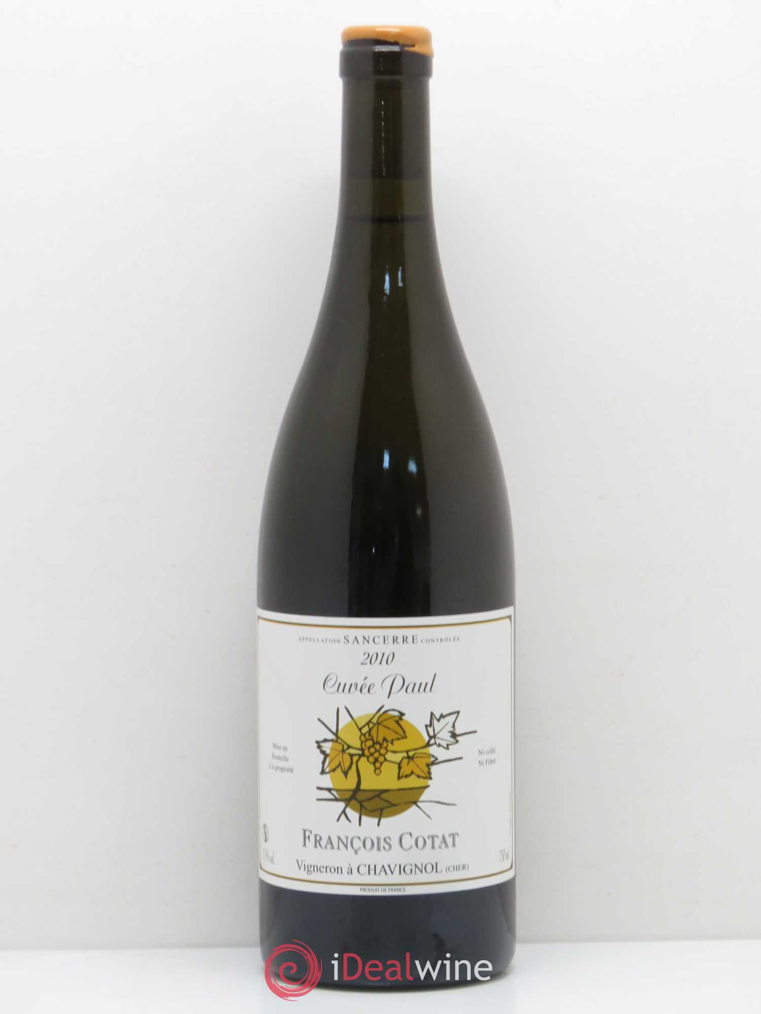 Sancerre Cuvée Paul Francois Cotat 2010 - Posten von 1 Flasche - 0