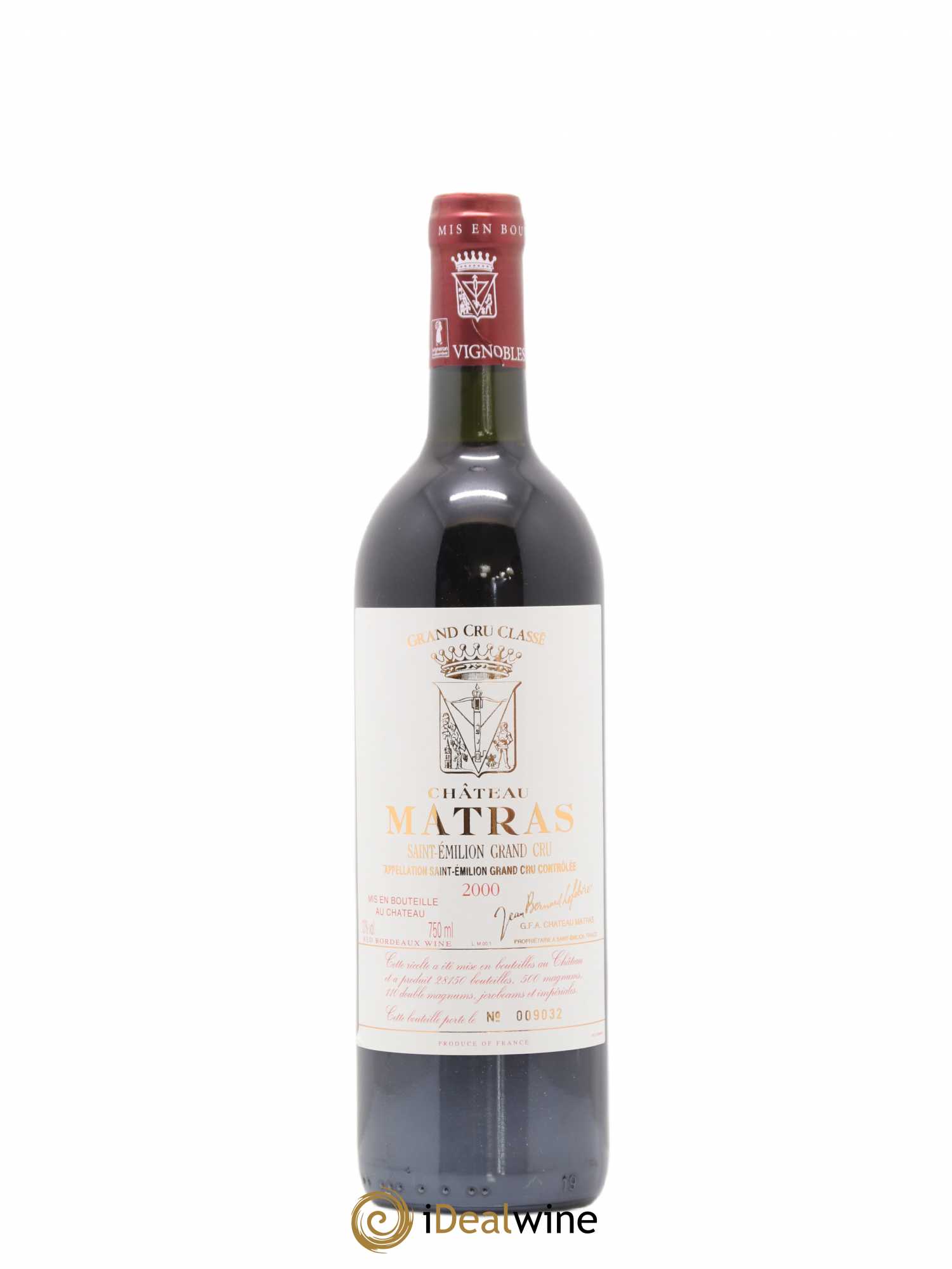 Château Matras 2000 - Lot de 1 bouteille - 0