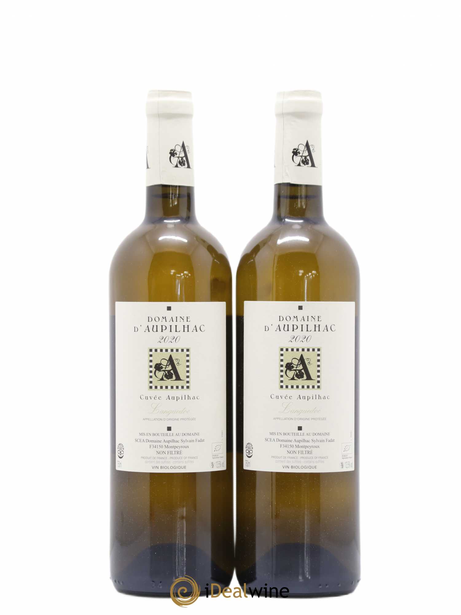 Languedoc Aupilhac (Domaine d') Cuvée Aupilhac Sylvain Fadat (sans prix de réserve) 2020 - Lot de 2 bouteilles - 0