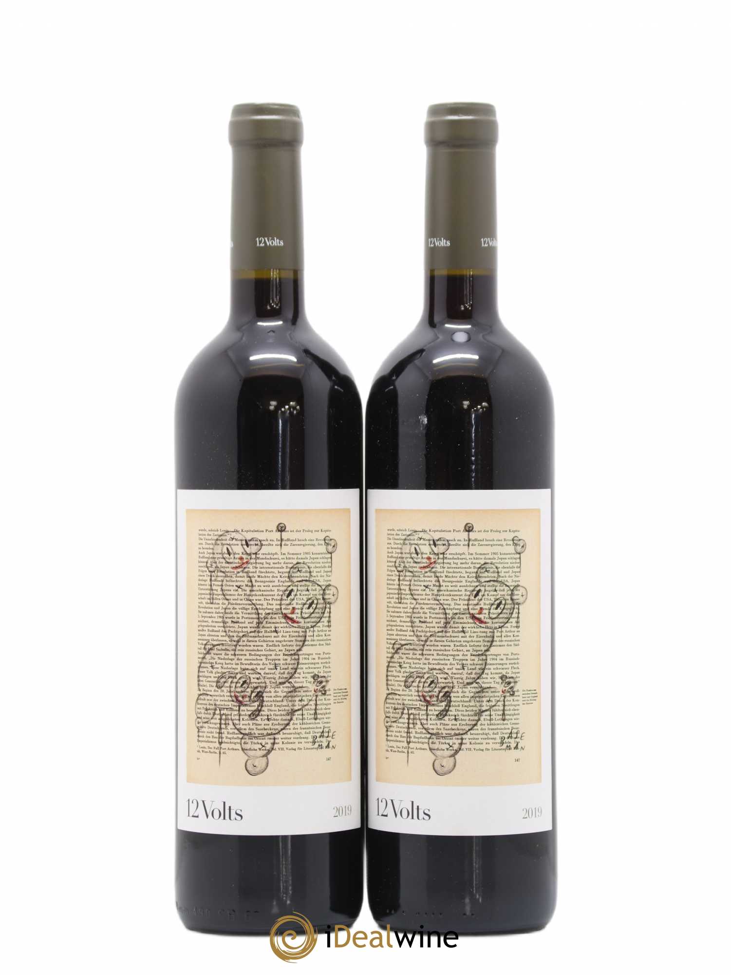 Vino de la Tierra de Mallorca 12 Volts 4 Kilos Vinícola (sans prix de réserve) 2019 - Lot de 2 bouteilles - 0