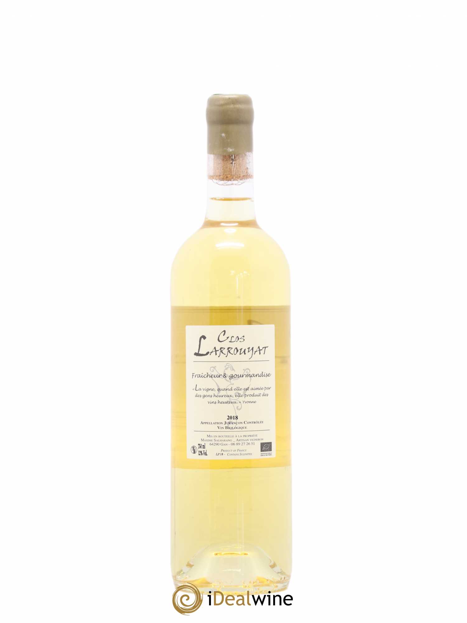 Jurançon Phoenix Clos Larrouyat 2018 - Posten von 1 Flasche - 1